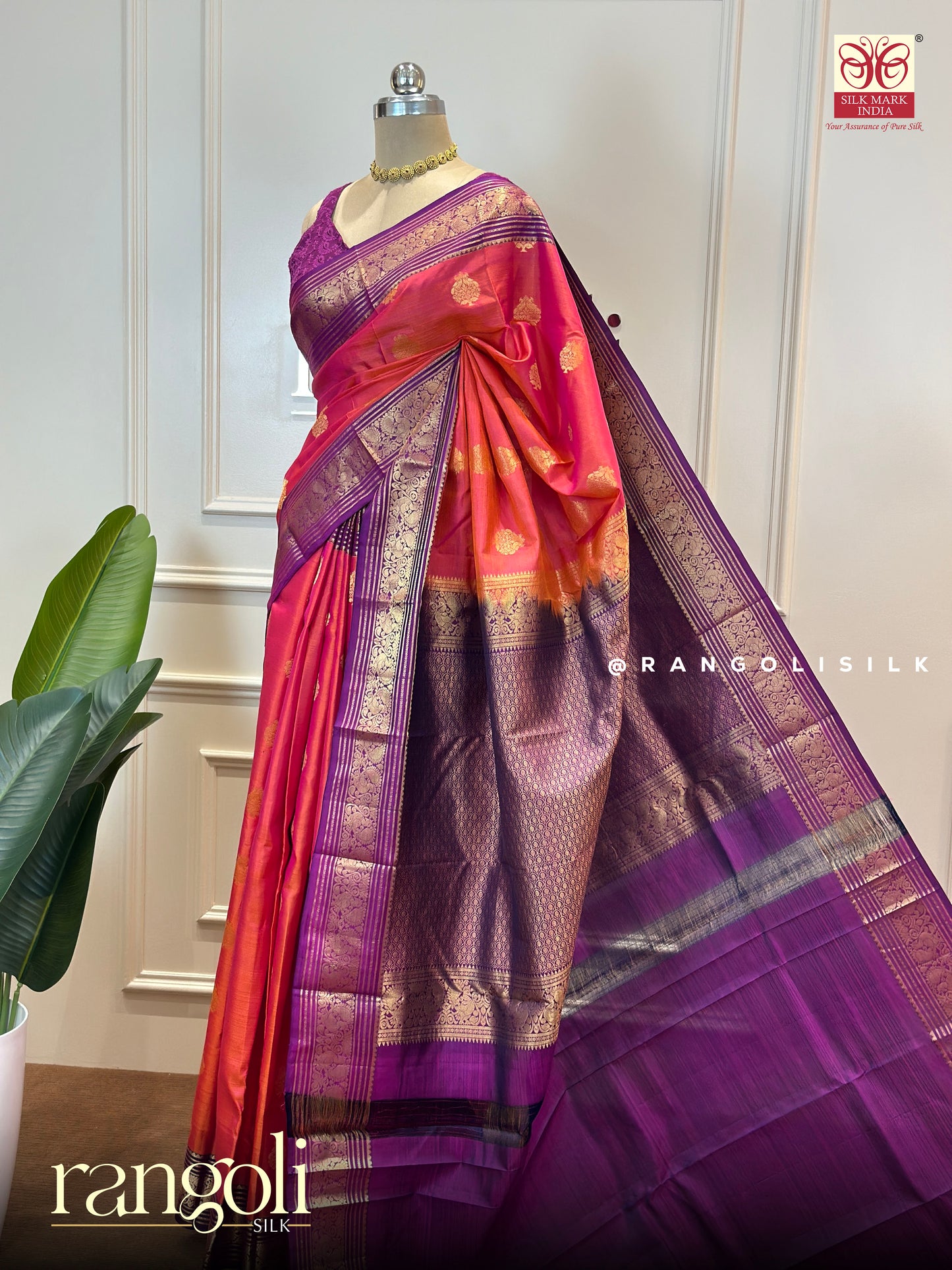 Traditional Kanchipuram Pure Silk Sarees - Post 627