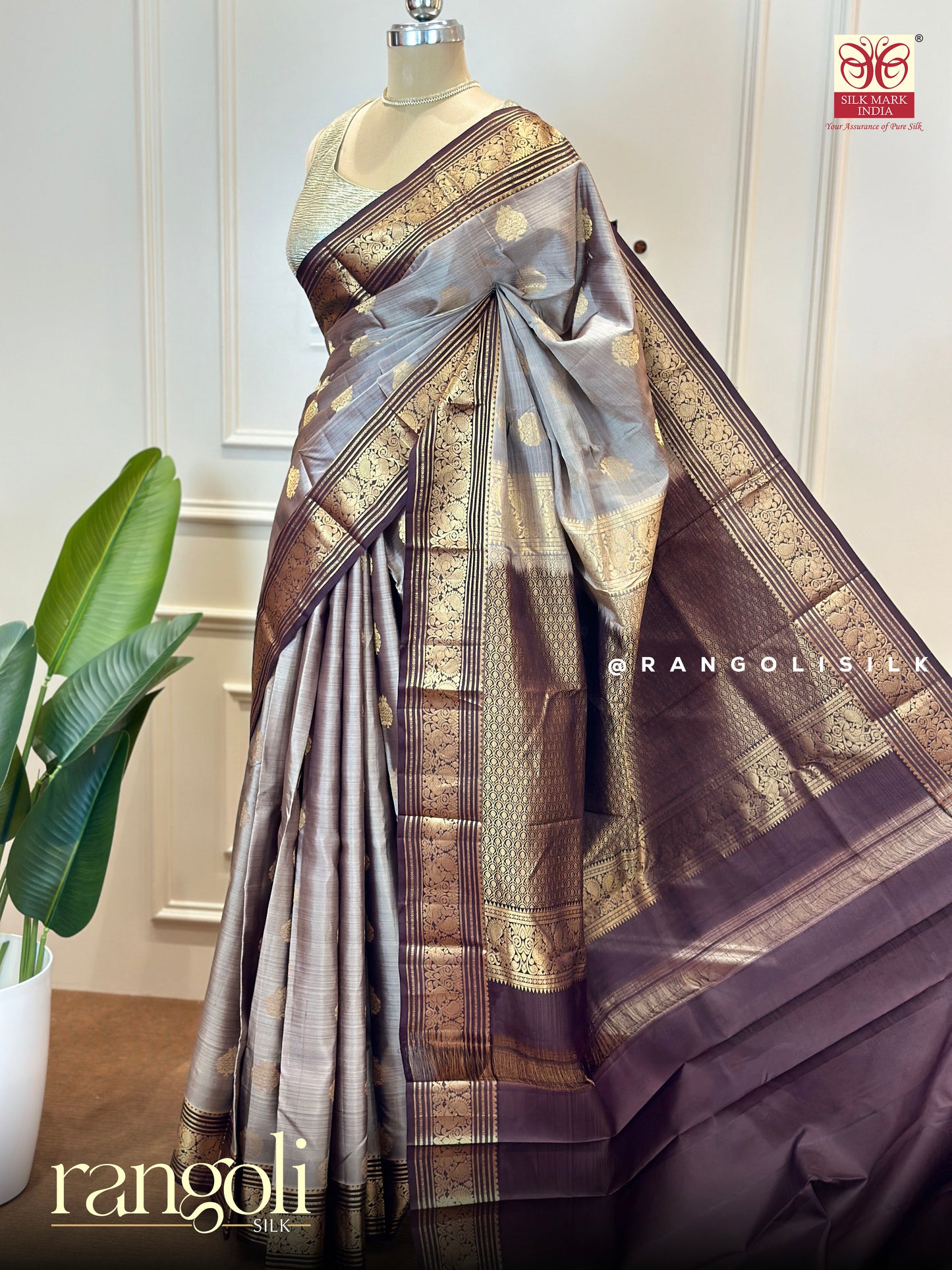 Traditional Kanchipuram Pure Silk Sarees - Post 627
