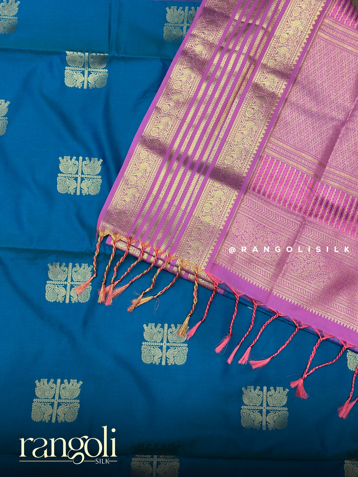 Soft Silk Saree with Rich Zari Border & Traditional Motifs - Post 912