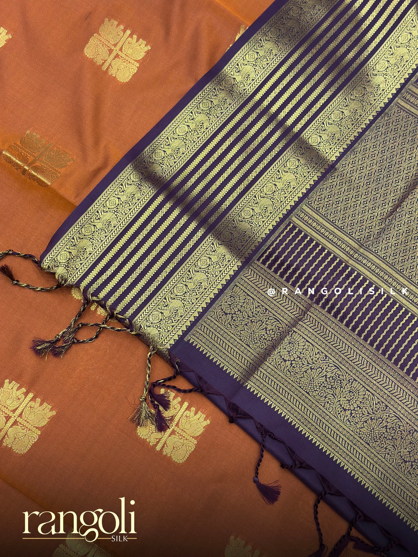Soft Silk Saree with Rich Zari Border & Traditional Motifs - Post 912