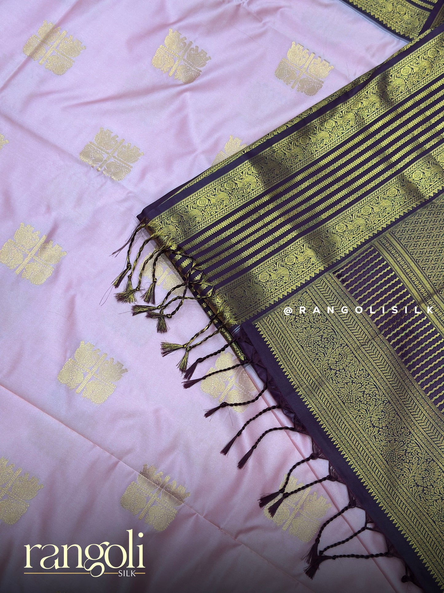 Soft Silk Saree with Rich Zari Border & Traditional Motifs - Post 912