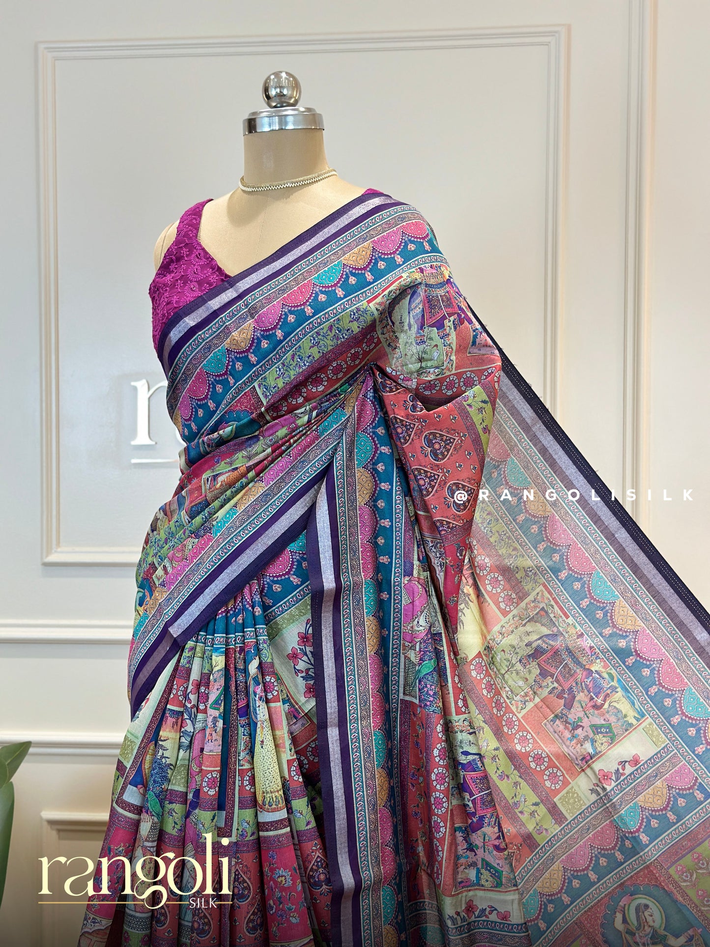 Printed Cotton Sarees with Intricate Borders - Post 653