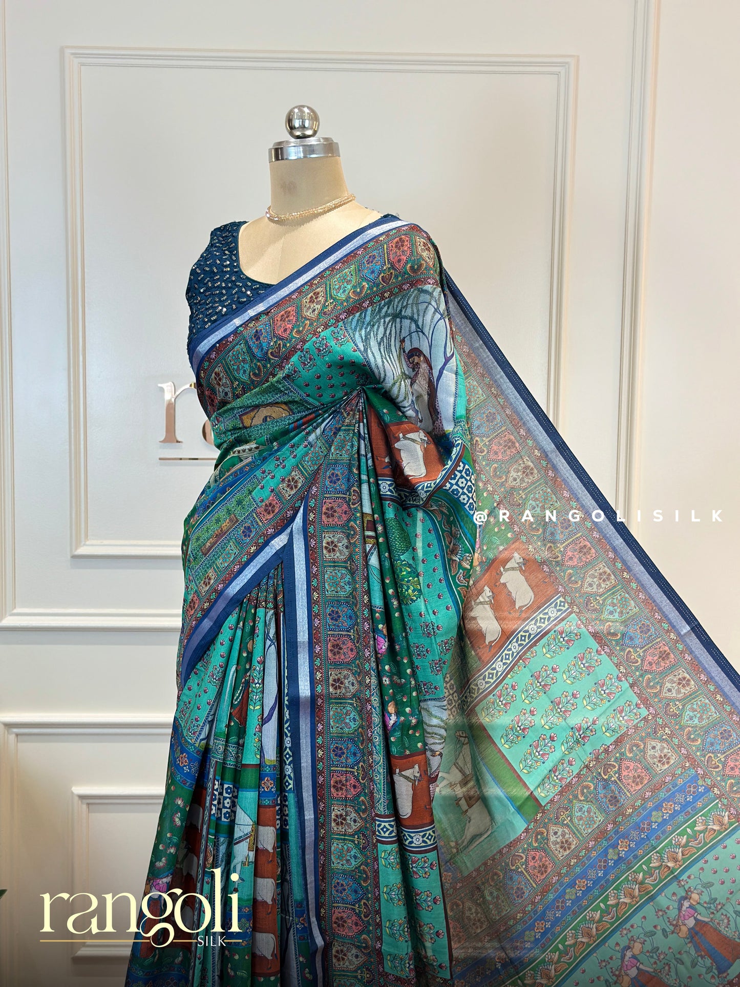 Printed Cotton Sarees with Intricate Borders - Post 653