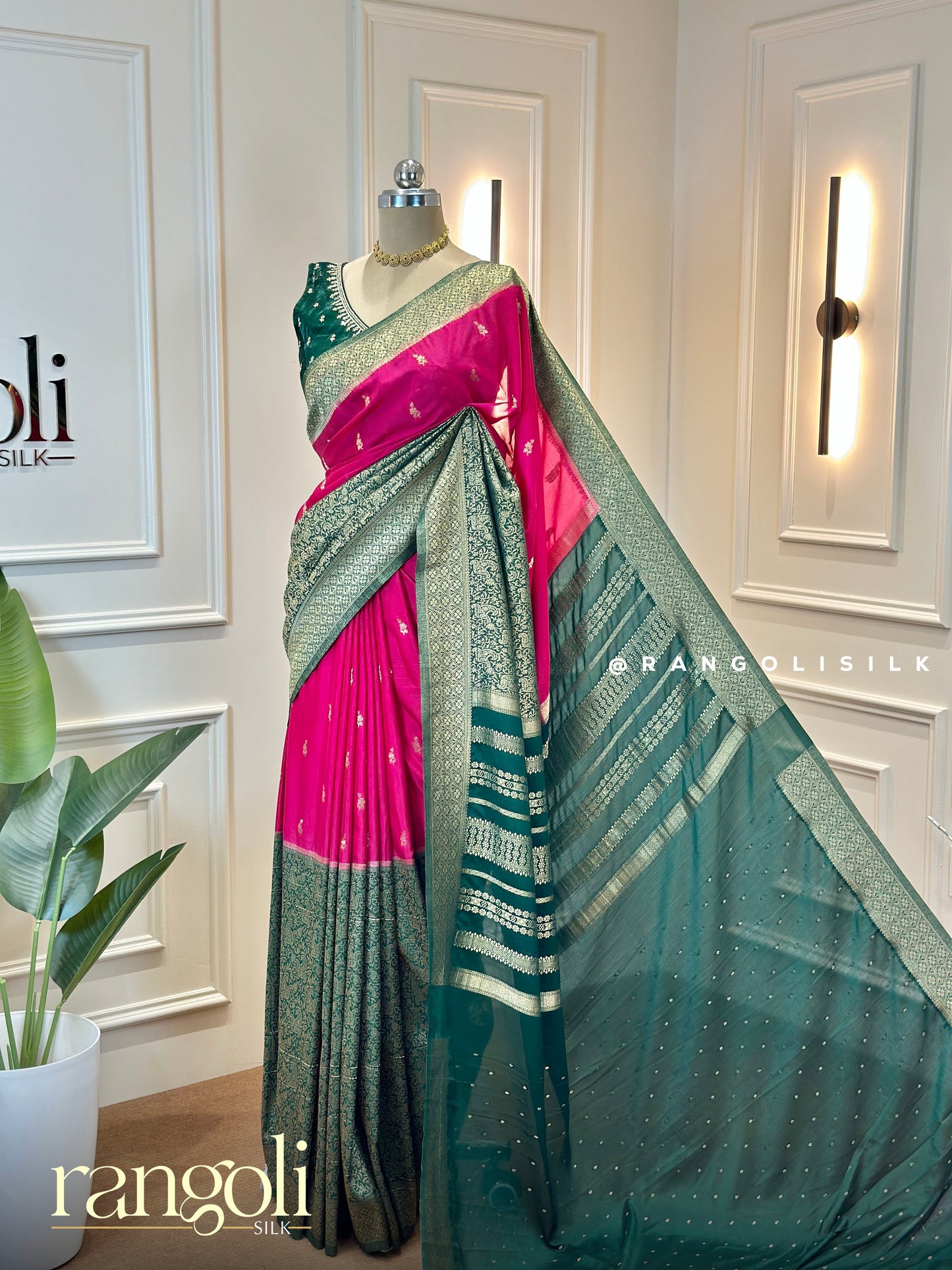 Elegant Semi Mysore Silk Saree with Zari Weave - Post 620