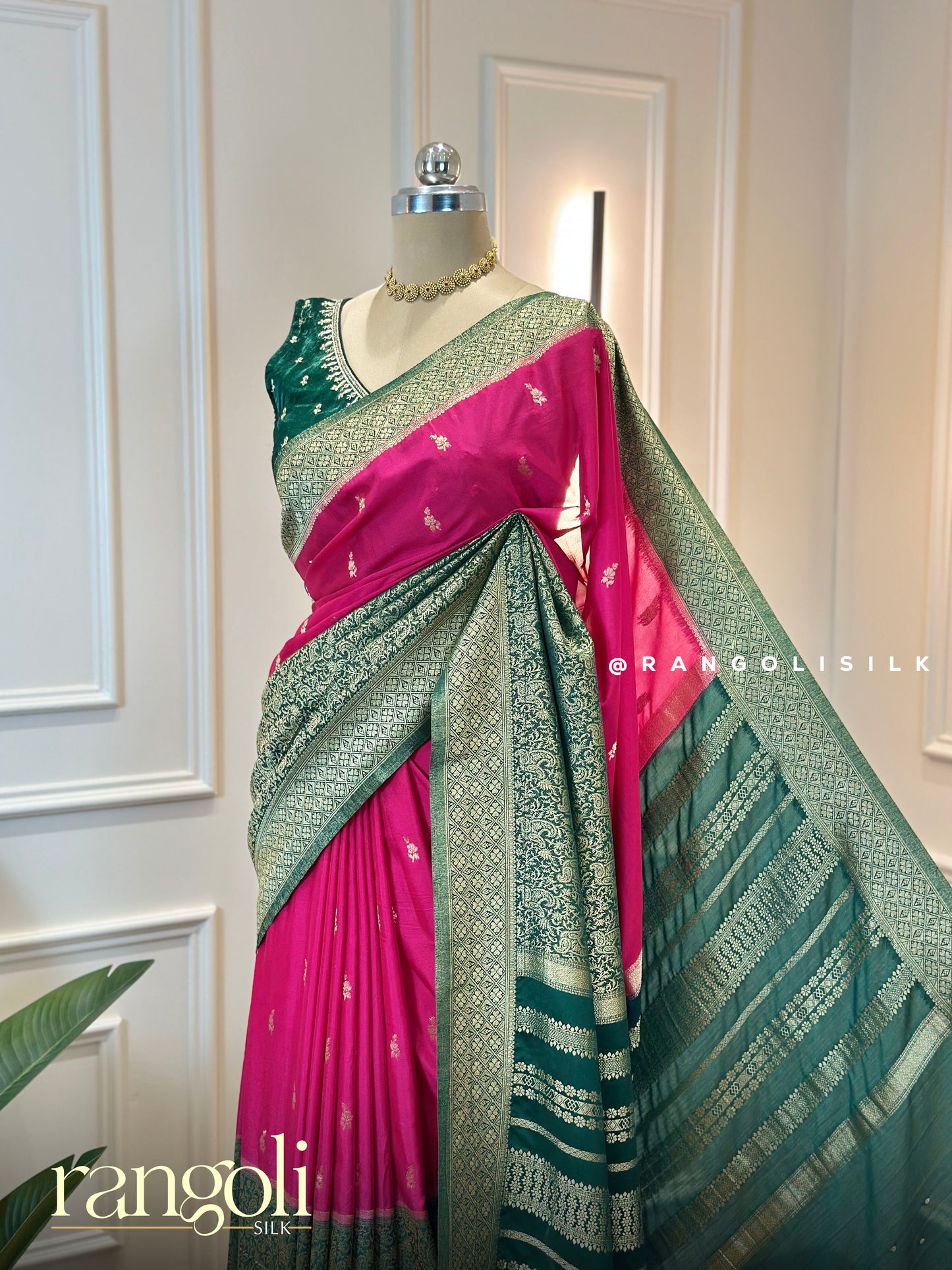 Elegant Semi Mysore Silk Saree with Zari Weave - Post 620