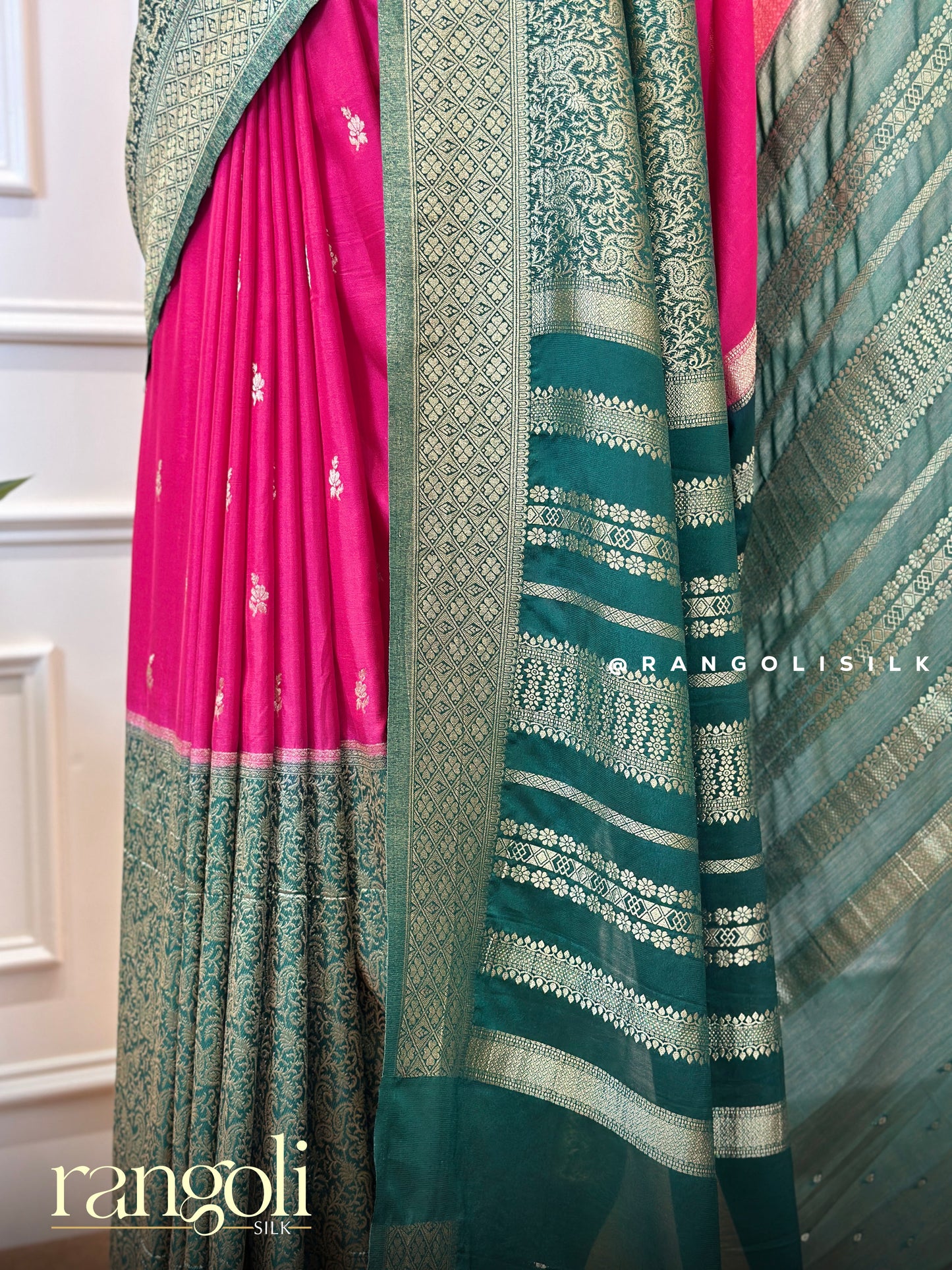 Elegant Semi Mysore Silk Saree with Zari Weave - Post 620