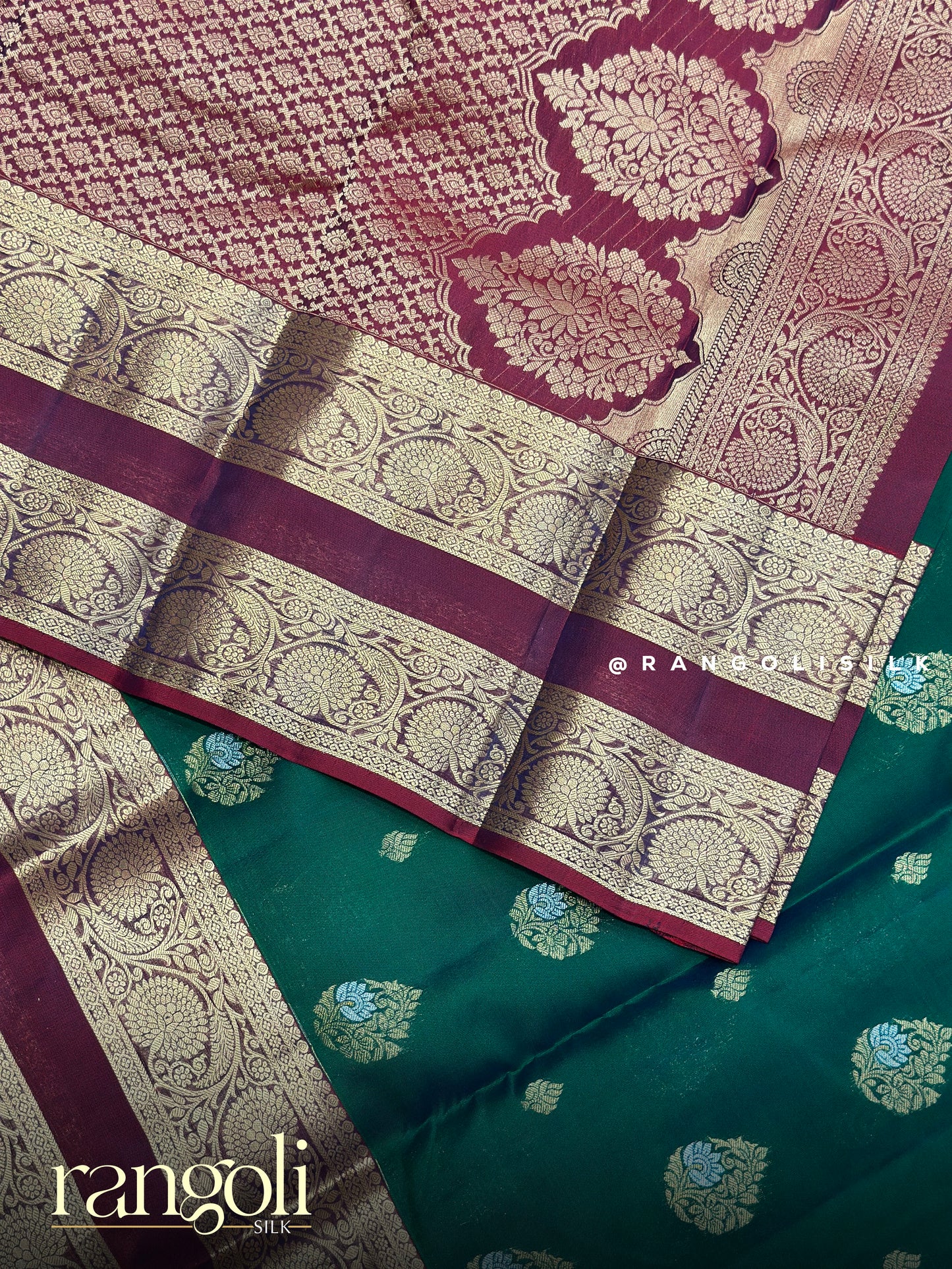 Pure Half Kanjivaram Silk Saree with Rich Zari Border - Post 917