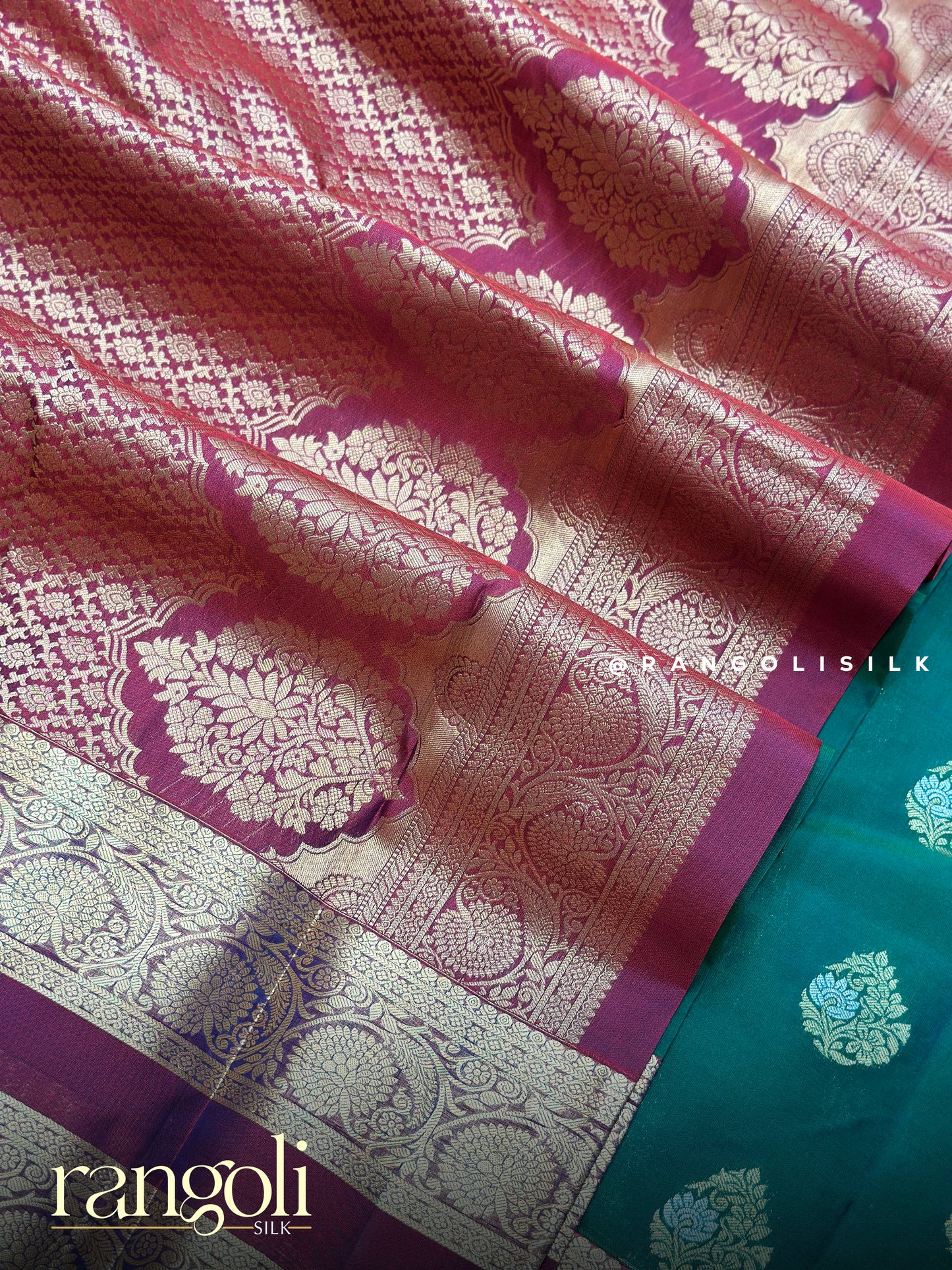 Pure Half Kanjivaram Silk Saree with Rich Zari Border - Post 917