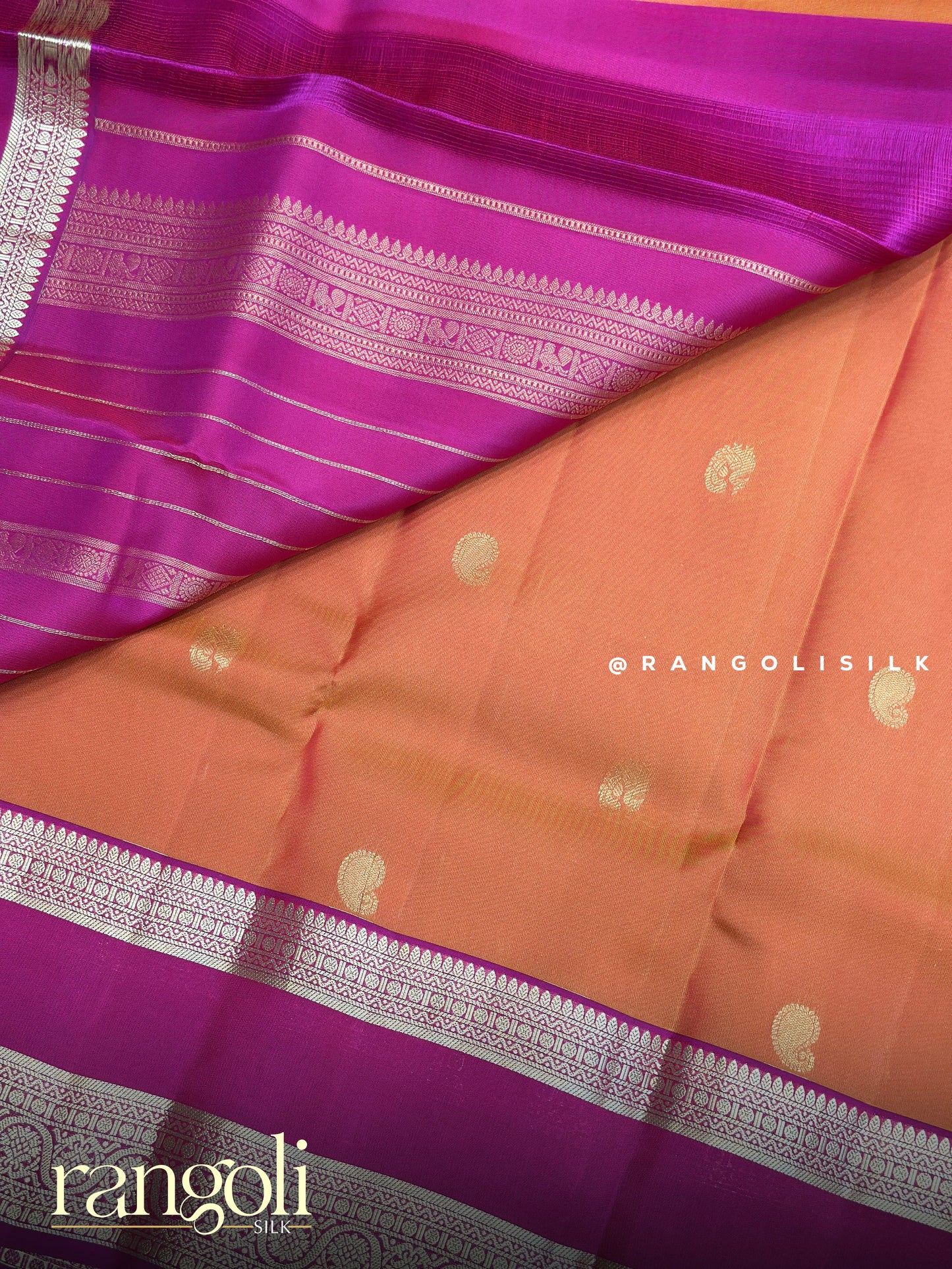 Pure Half Kanjivaram Silk Saree with Rich Zari Border - Post 917