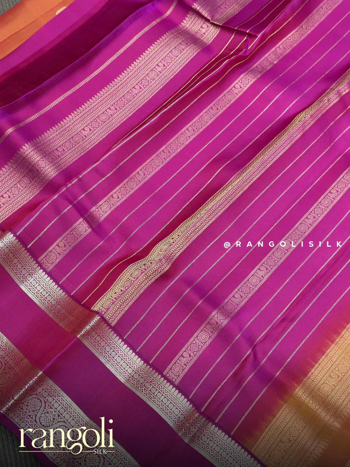 Pure Half Kanjivaram Silk Saree with Rich Zari Border - Post 917