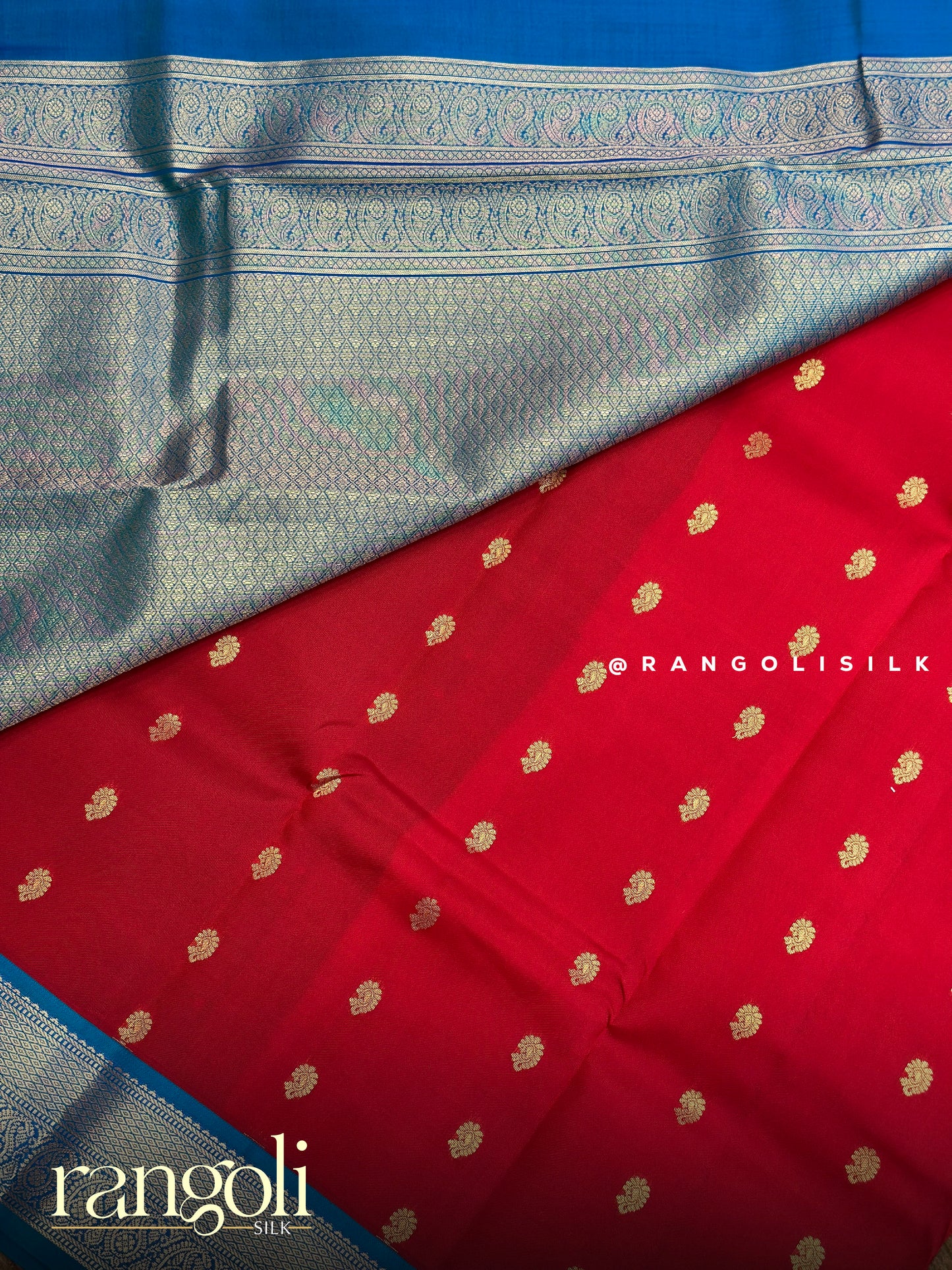 Pure Half Kanjivaram Silk Saree with Rich Zari Border - Post 917