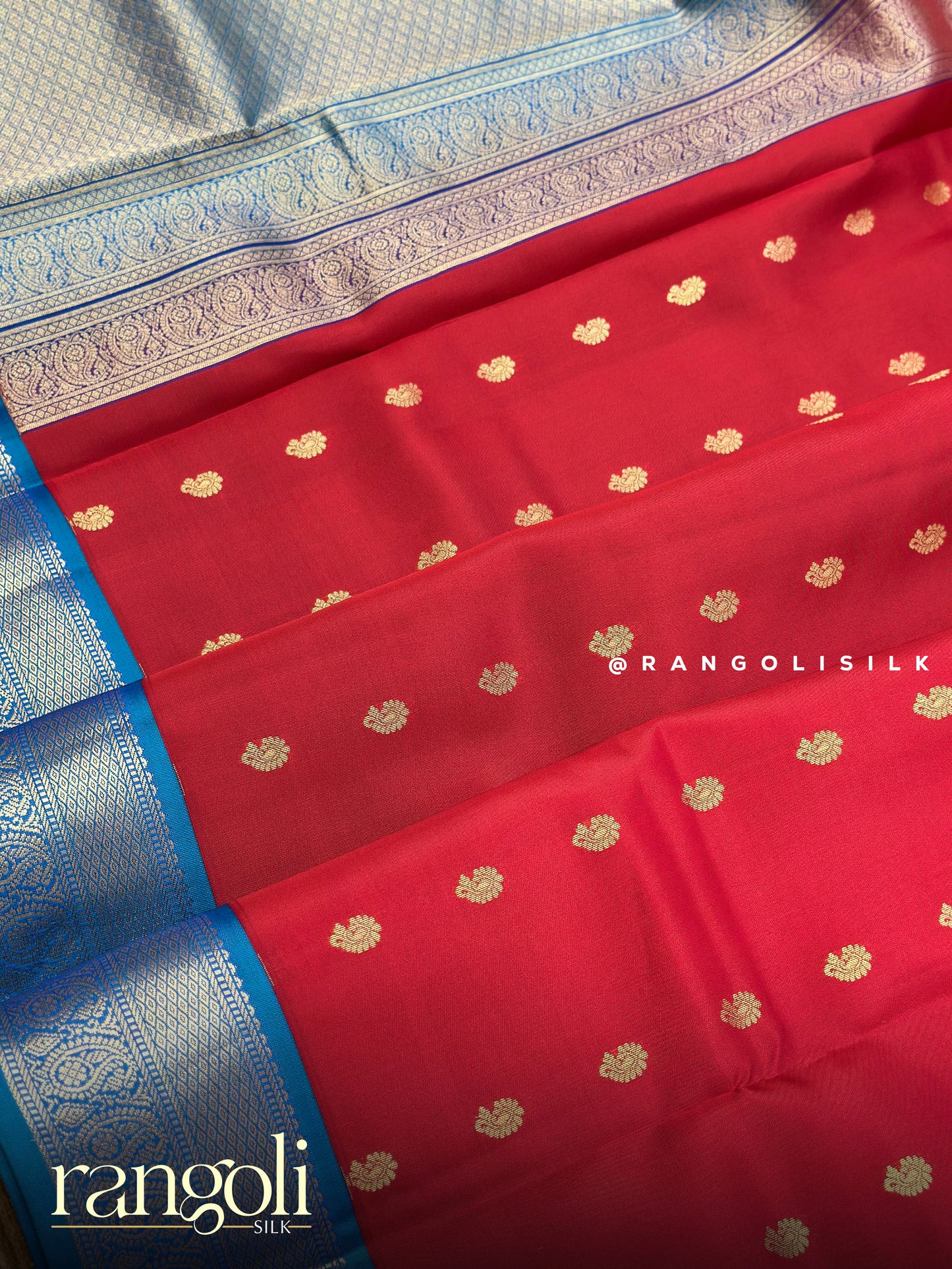 Pure Half Kanjivaram Silk Saree with Rich Zari Border - Post 917