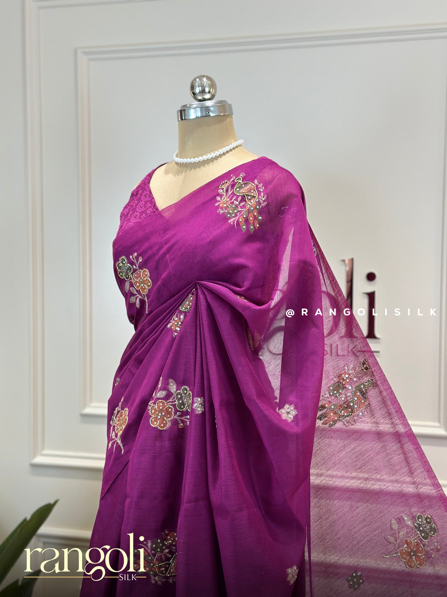 Elegant Cotton Sarees in Teal, Purple & Emerald Green - Post 715