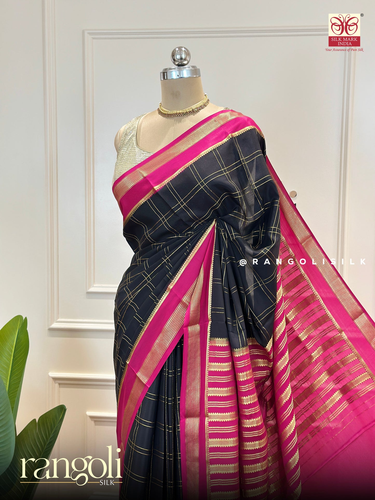 Elegant Pure Mysore Silk Saree in Rich Vibrant Shades - Post 509