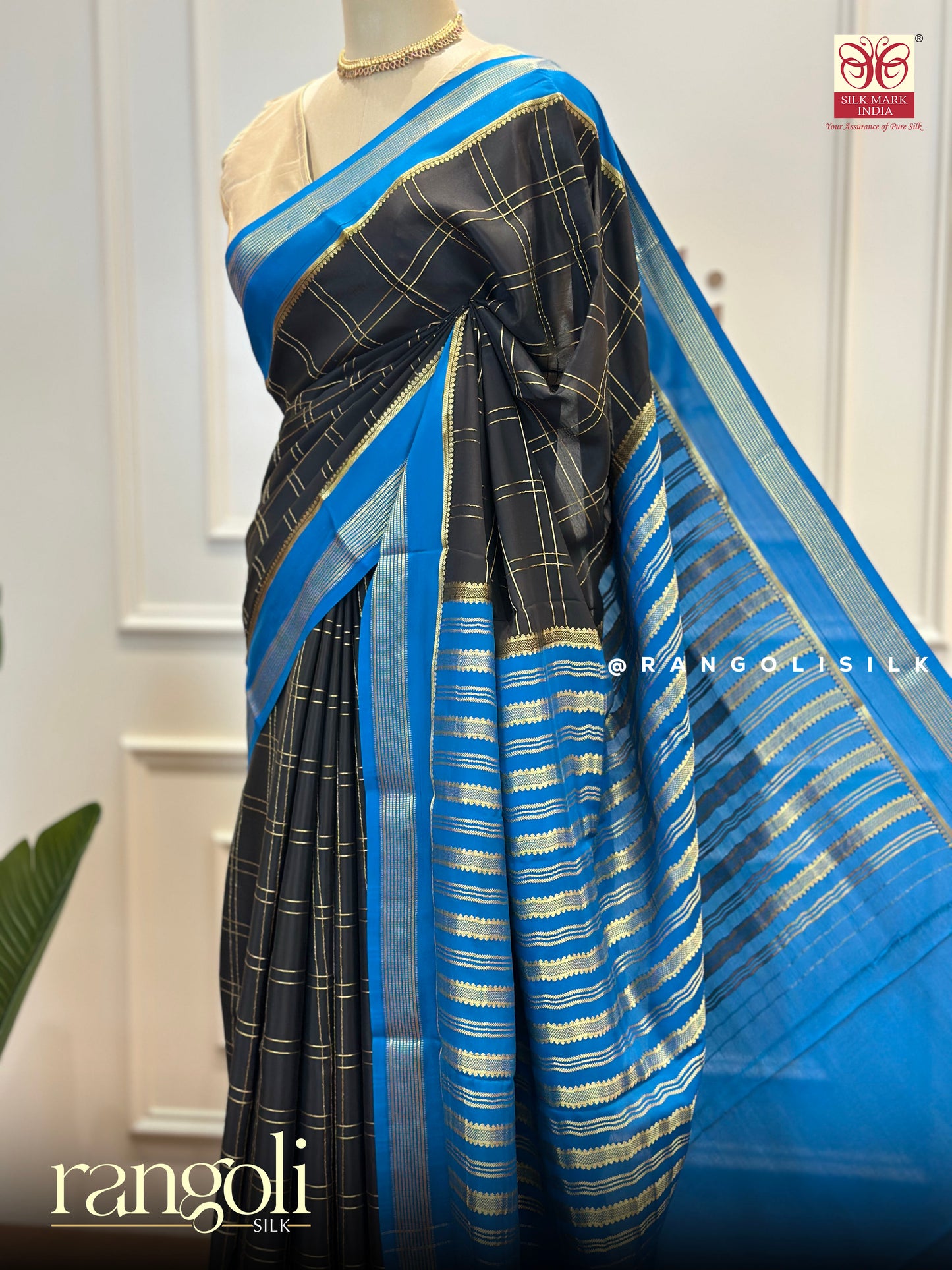 Elegant Pure Mysore Silk Saree in Rich Vibrant Shades - Post 509