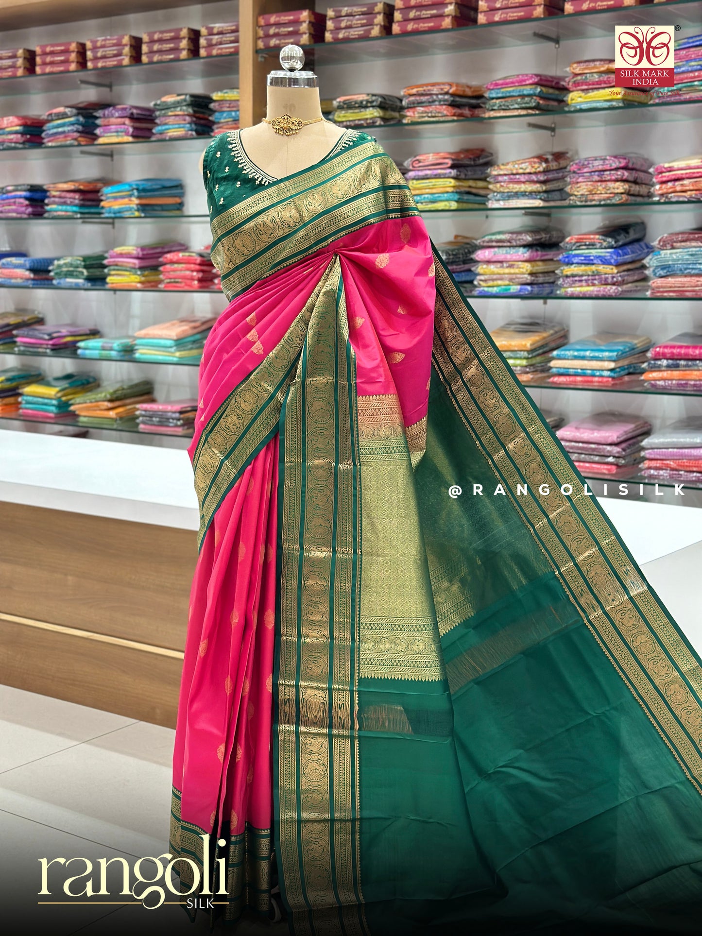 Silk Mark Certified Pure Kanjivaram Silk Saree - Post 918