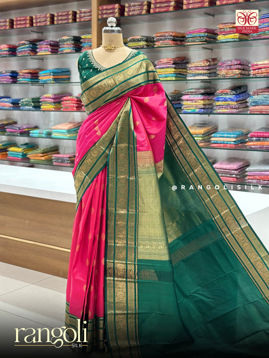 Silk Mark Certified Pure Kanjivaram Silk Saree - Post 918