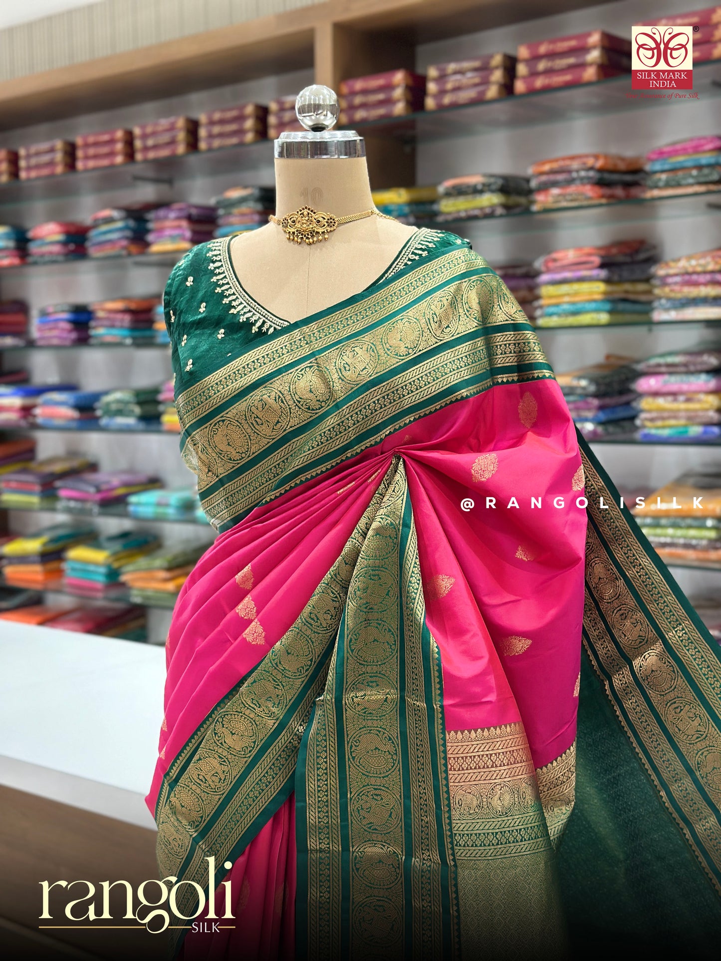 Silk Mark Certified Pure Kanjivaram Silk Saree - Post 918