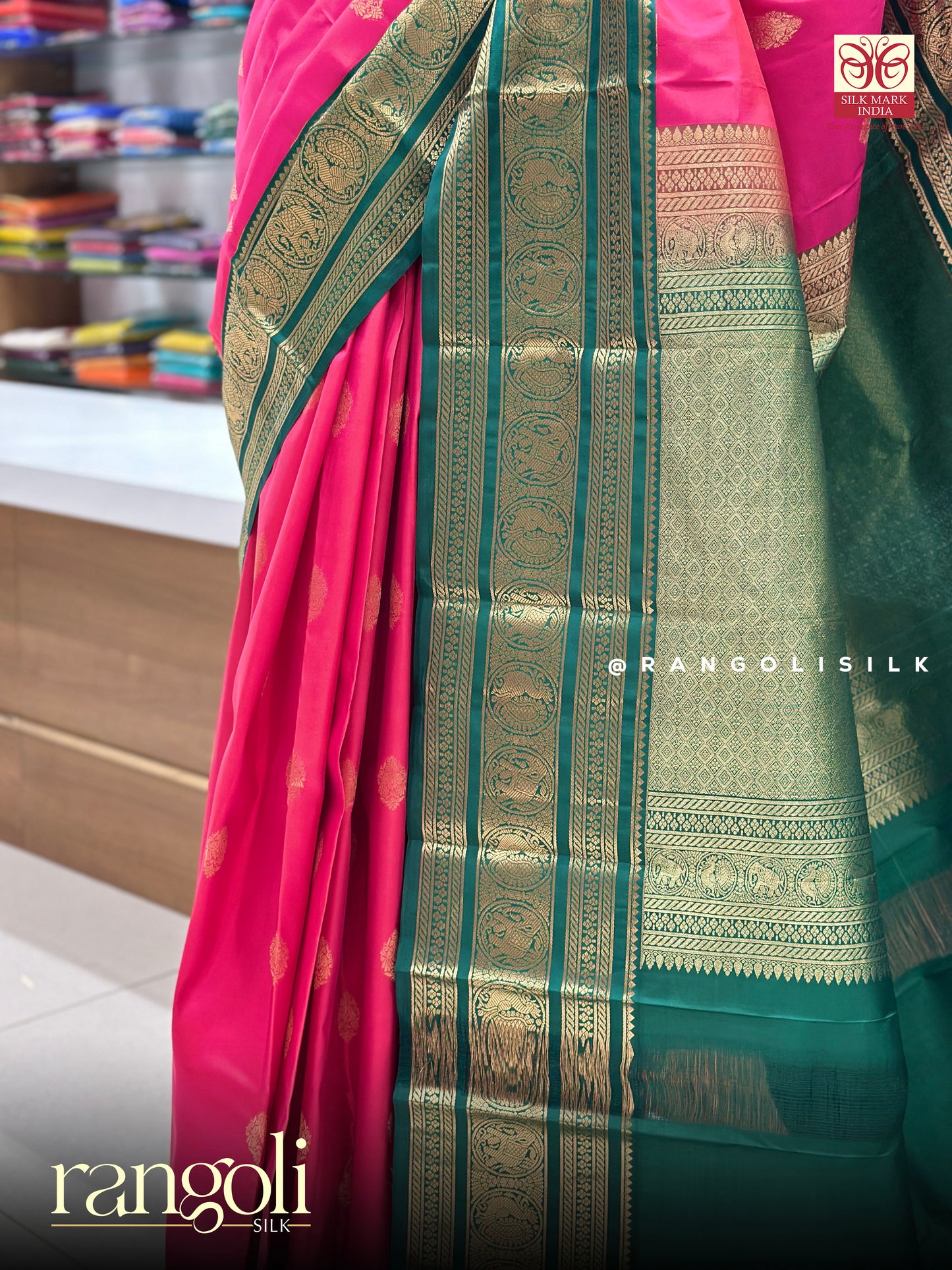 Silk Mark Certified Pure Kanjivaram Silk Saree - Post 918