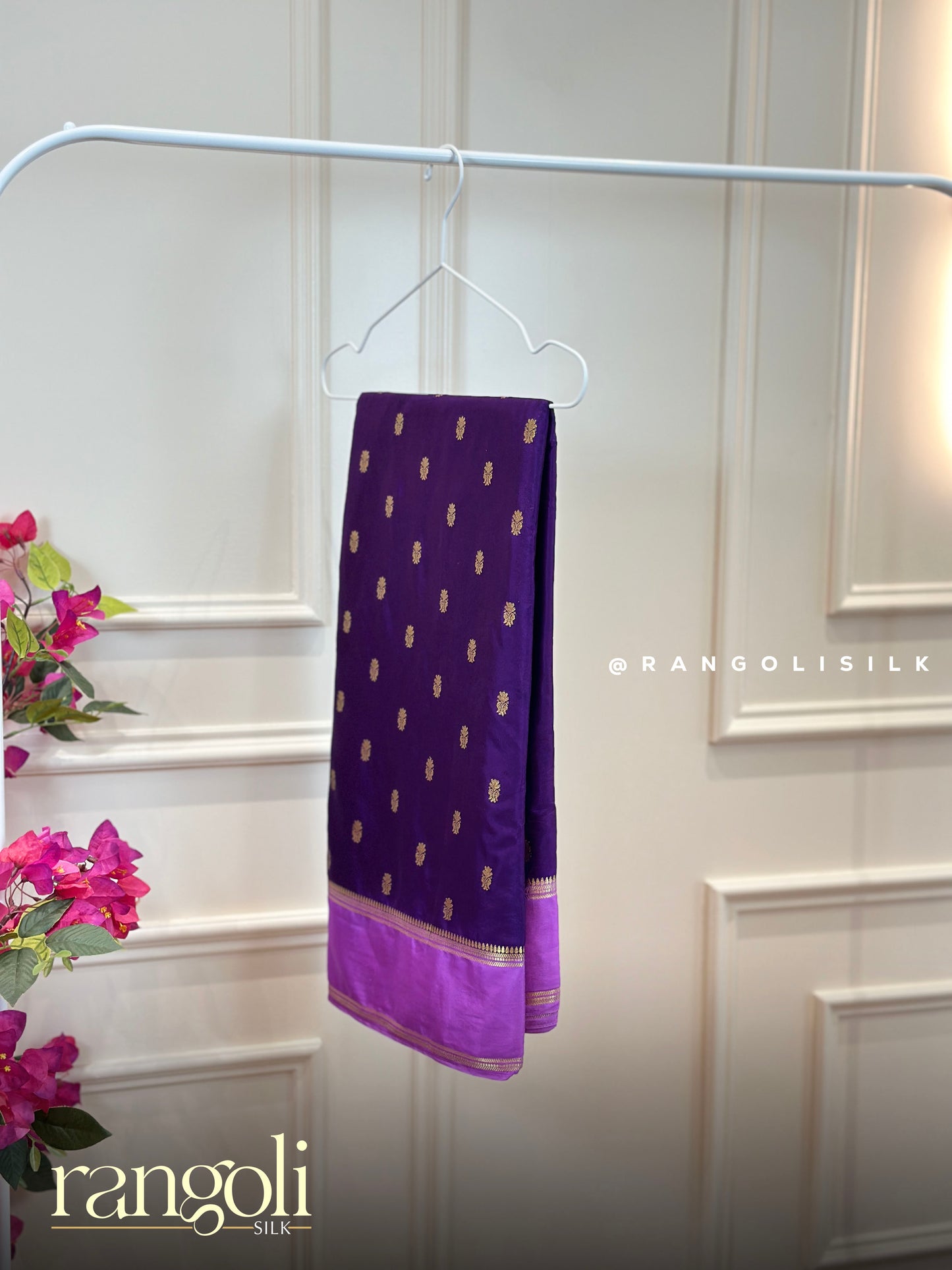 Semi Mysore Silk Sarees with Bentex Border & Zari Butta Designs - Post 929