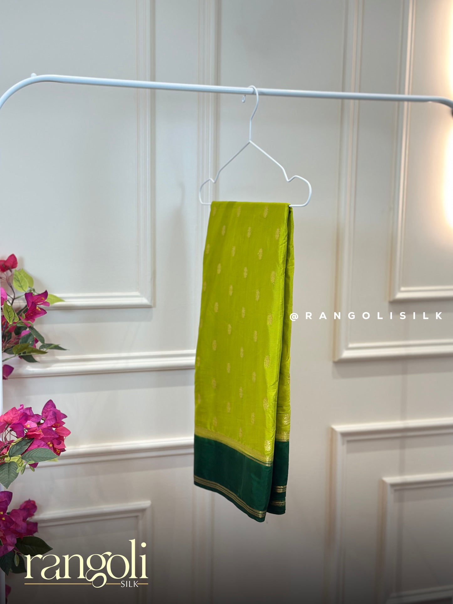 Semi Mysore Silk Sarees with Bentex Border & Zari Butta Designs - Post 929