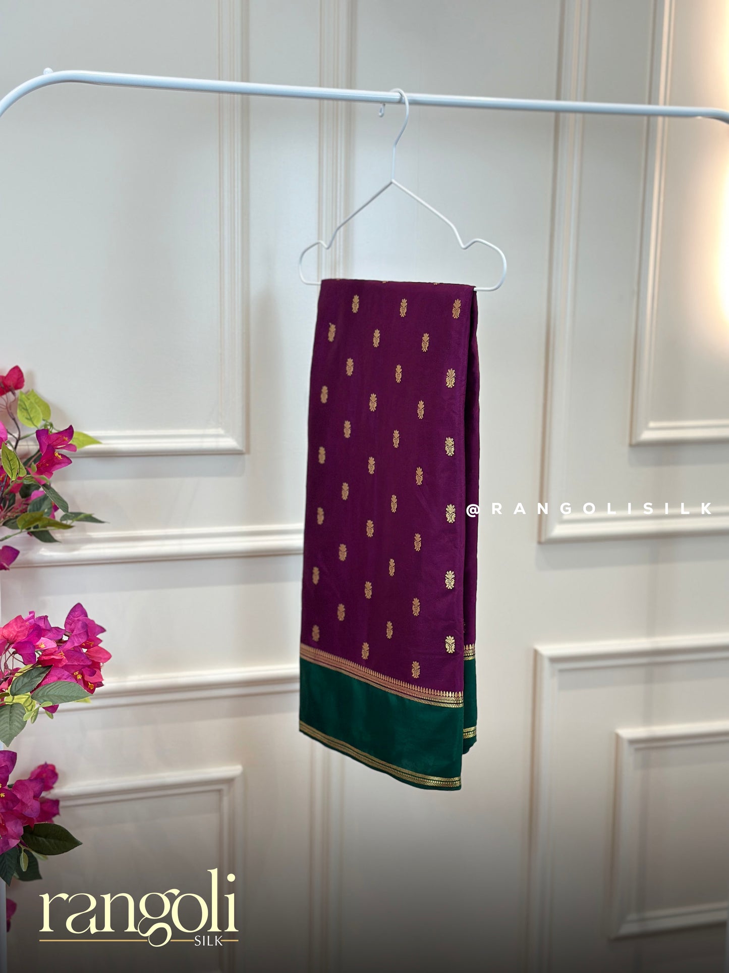 Semi Mysore Silk Sarees with Bentex Border & Zari Butta Designs - Post 929