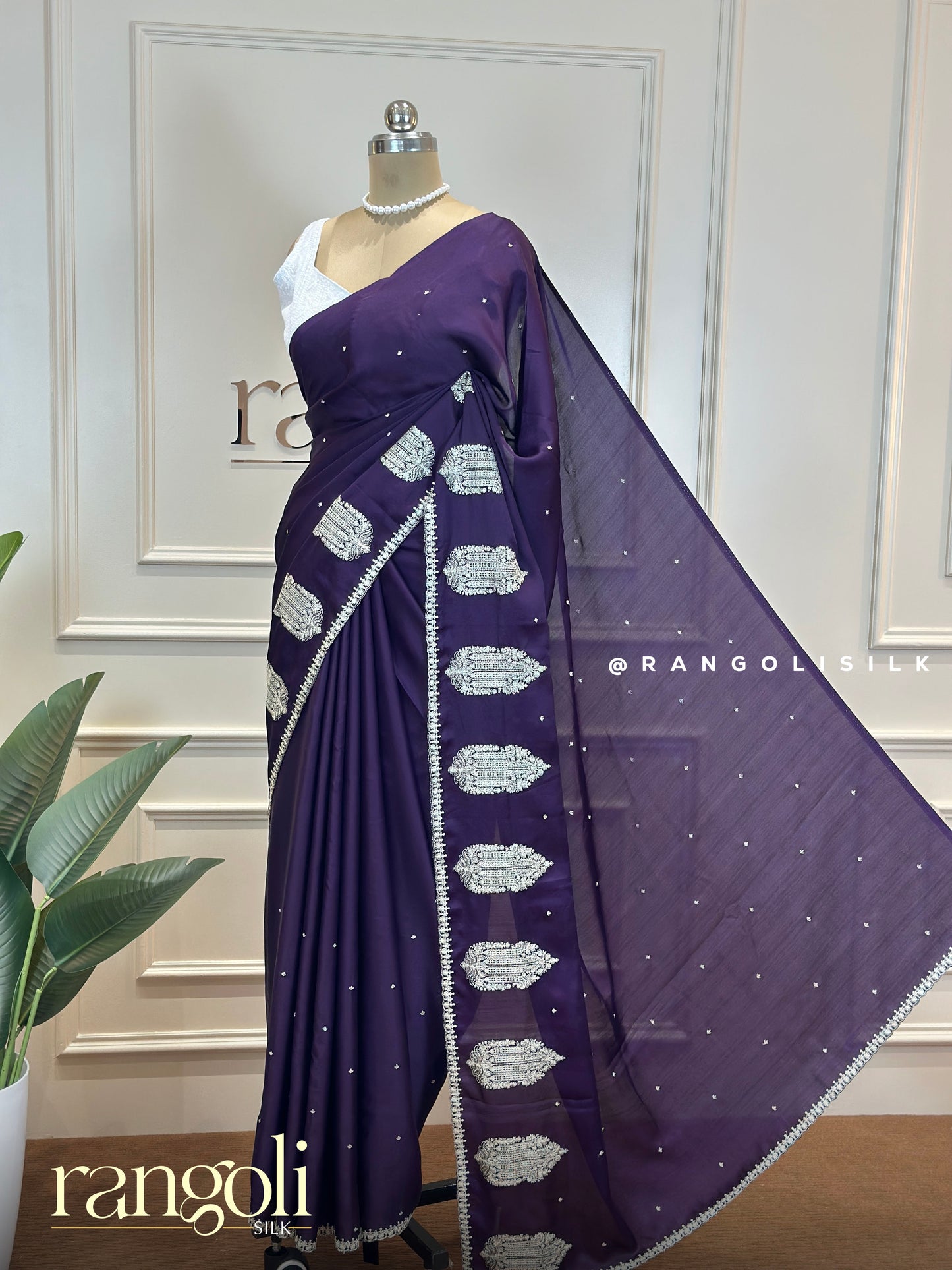 Elegant Tussar Cotton Saree with Silver Motifs - Post 645