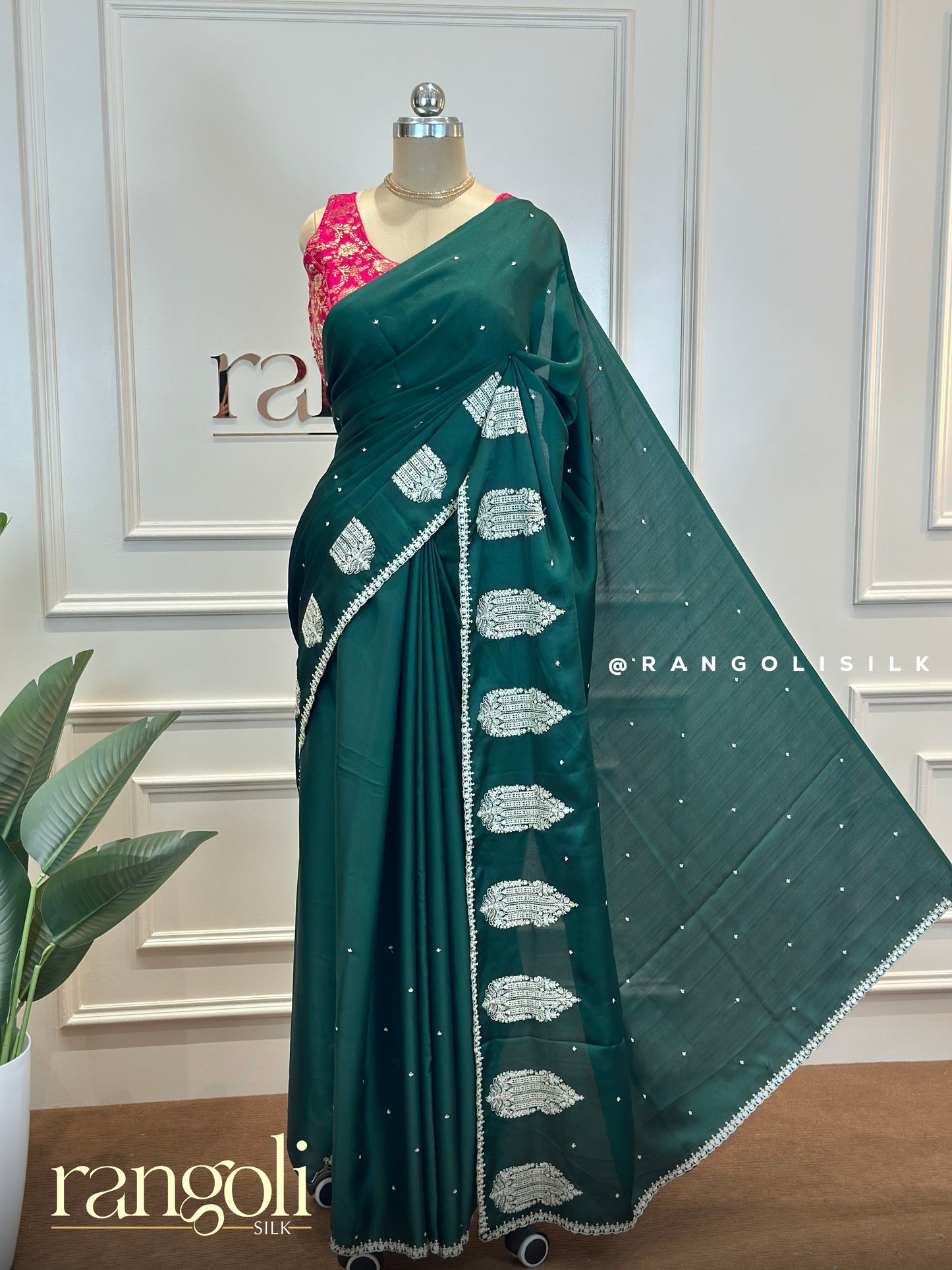 Elegant Tussar Cotton Saree with Silver Motifs - Post 645