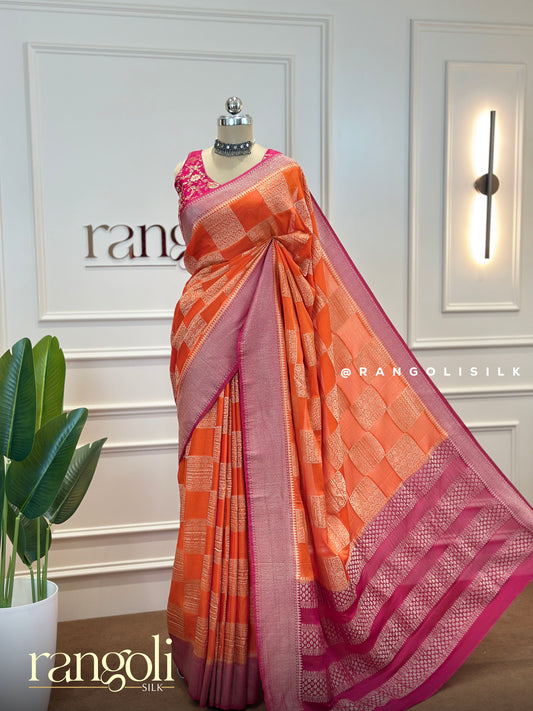 Classic Banarasi Saree in Rich Jewel Tones & Exquisite Detailing - Post 517
