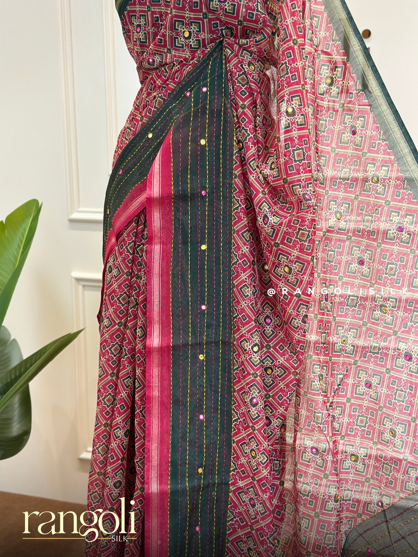 Elegant Cotton Saree – Subtle Prints & Rich Colors - Post 523
