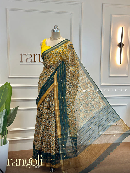 Elegant Cotton Saree – Subtle Prints & Rich Colors - Post 523