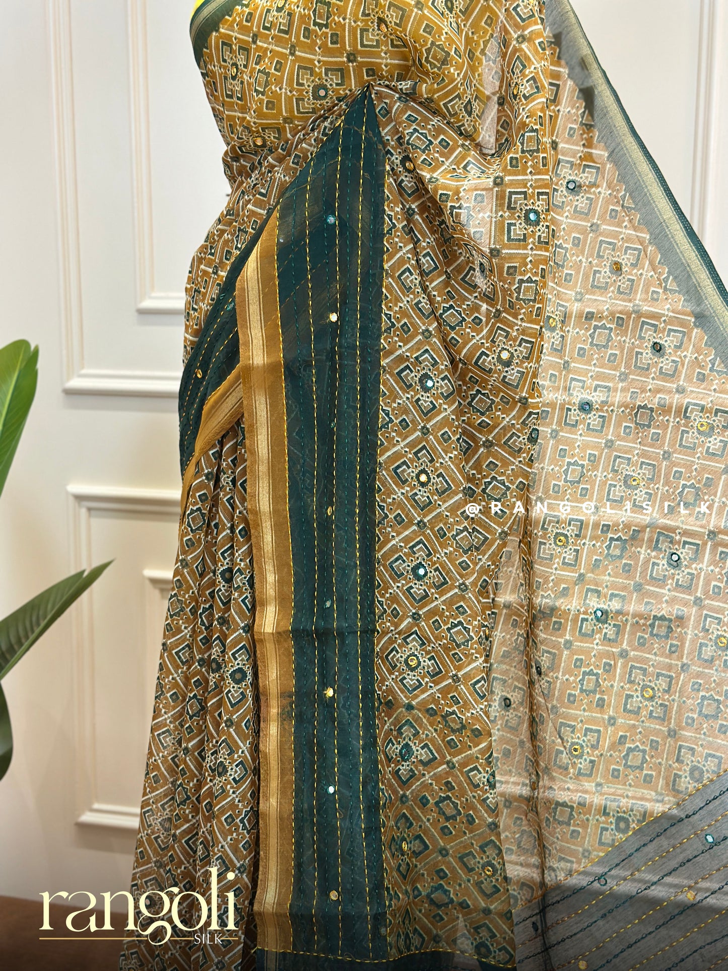 Elegant Cotton Saree – Subtle Prints & Rich Colors - Post 523
