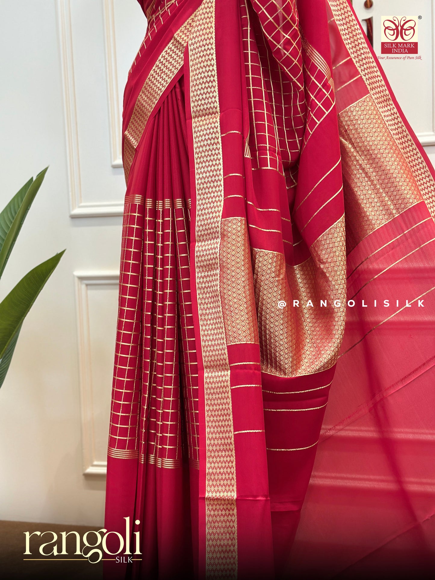 Pure Mysore Silk Saree – Lustrous Sheen, Vibrant Hues & Zari Borders - Post 525