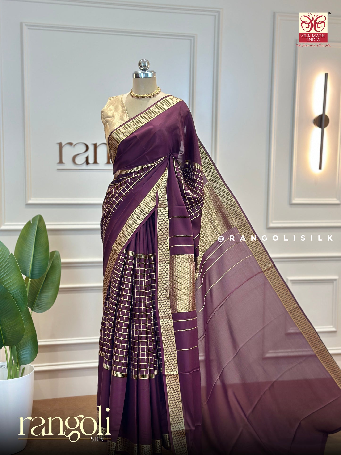 Pure Mysore Silk Saree – Lustrous Sheen, Vibrant Hues & Zari Borders - Post 525