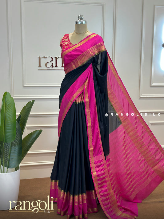 Semi Mysore Silk Saree – Graceful Drape in Beautiful Colors - Post 527