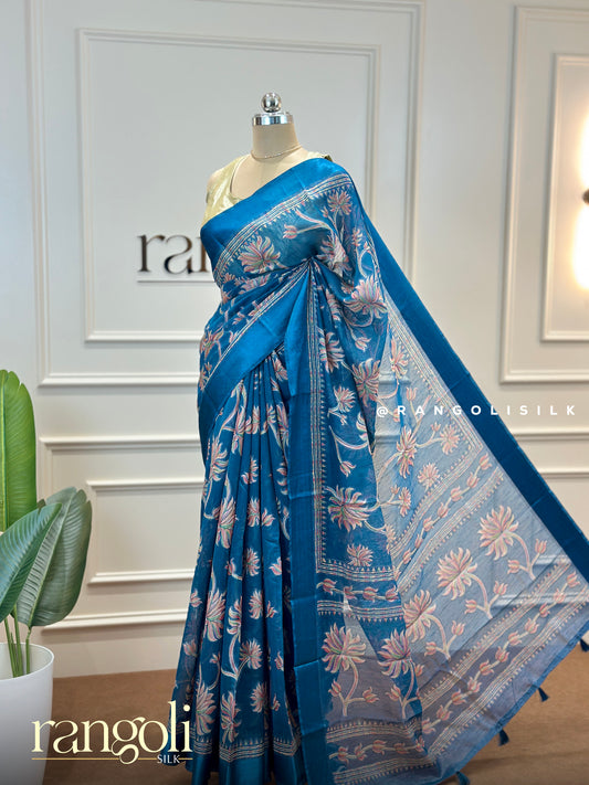 Cotton Saree in Floral Motifs - Post 531