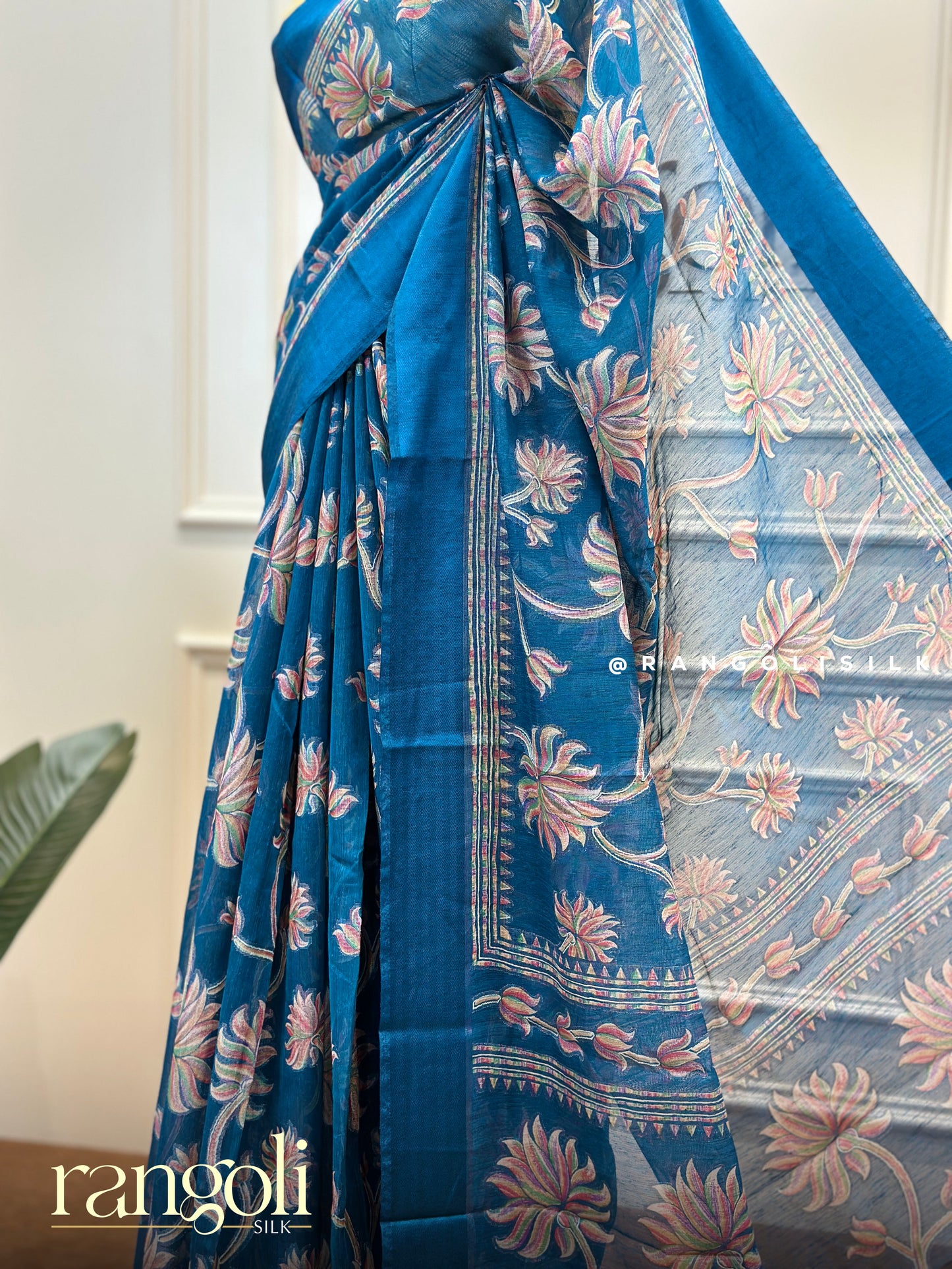 Cotton Saree in Floral Motifs - Post 531