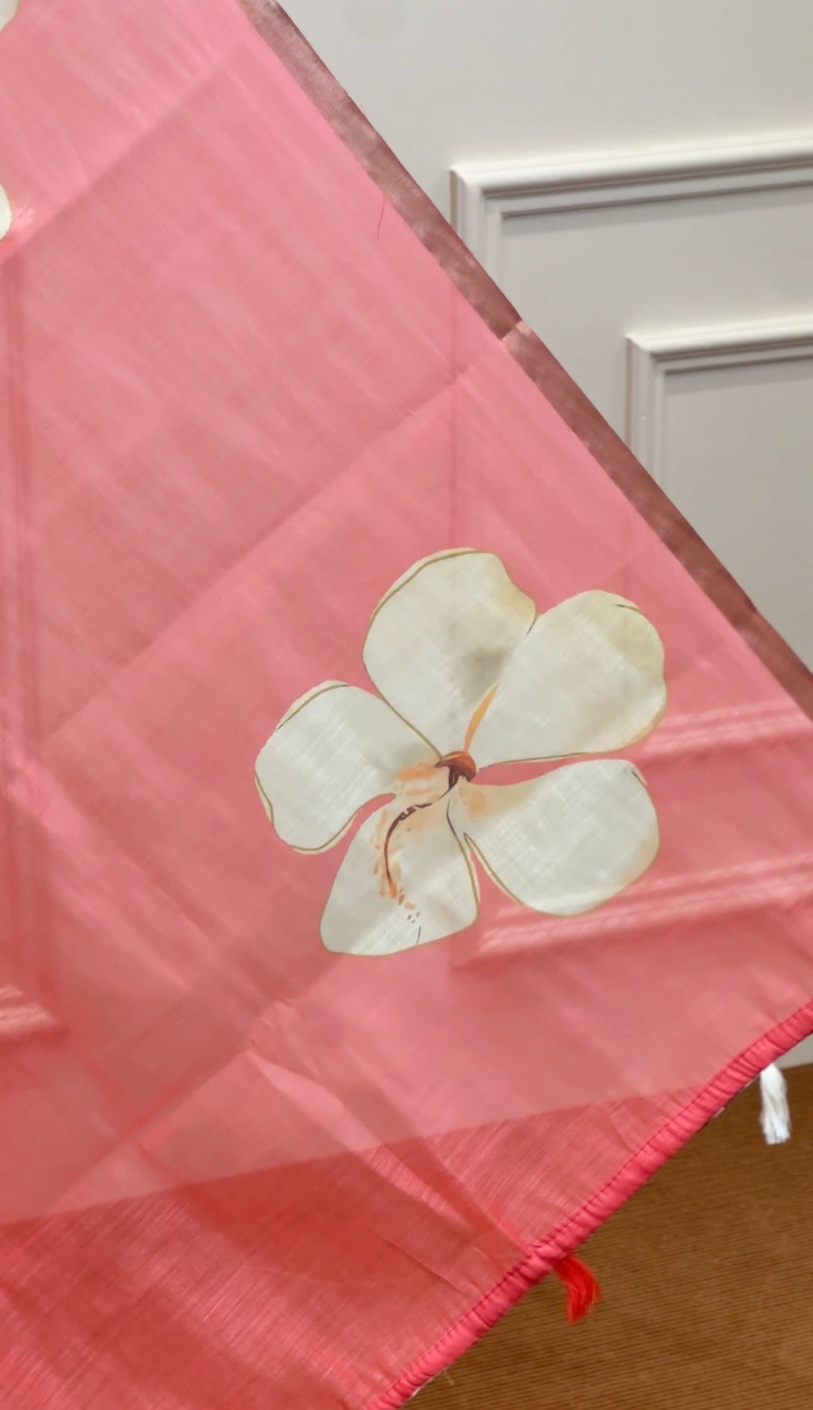Soft Mix Cotton Saree with Elegant Floral Prints - Post 828