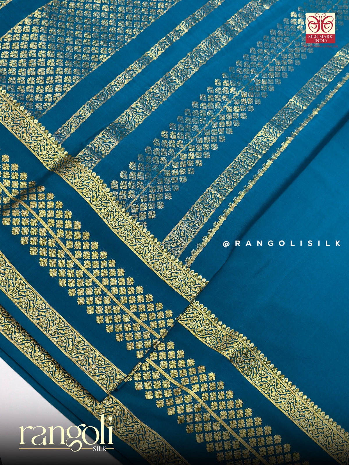 Pure Mysore Crepe Silk Saree with Self and Contrast Zari Border - Post 1050