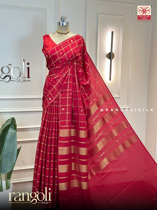 Borderless Pure Mysore Crepe Silk Saree - Silk Mark Certified - Post 953