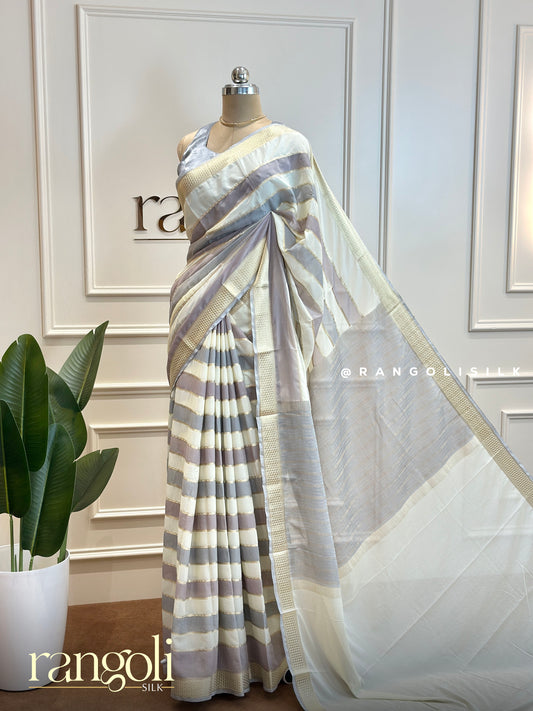 Semi Mysore Silk Sarees in Graceful Stripes – Post 537