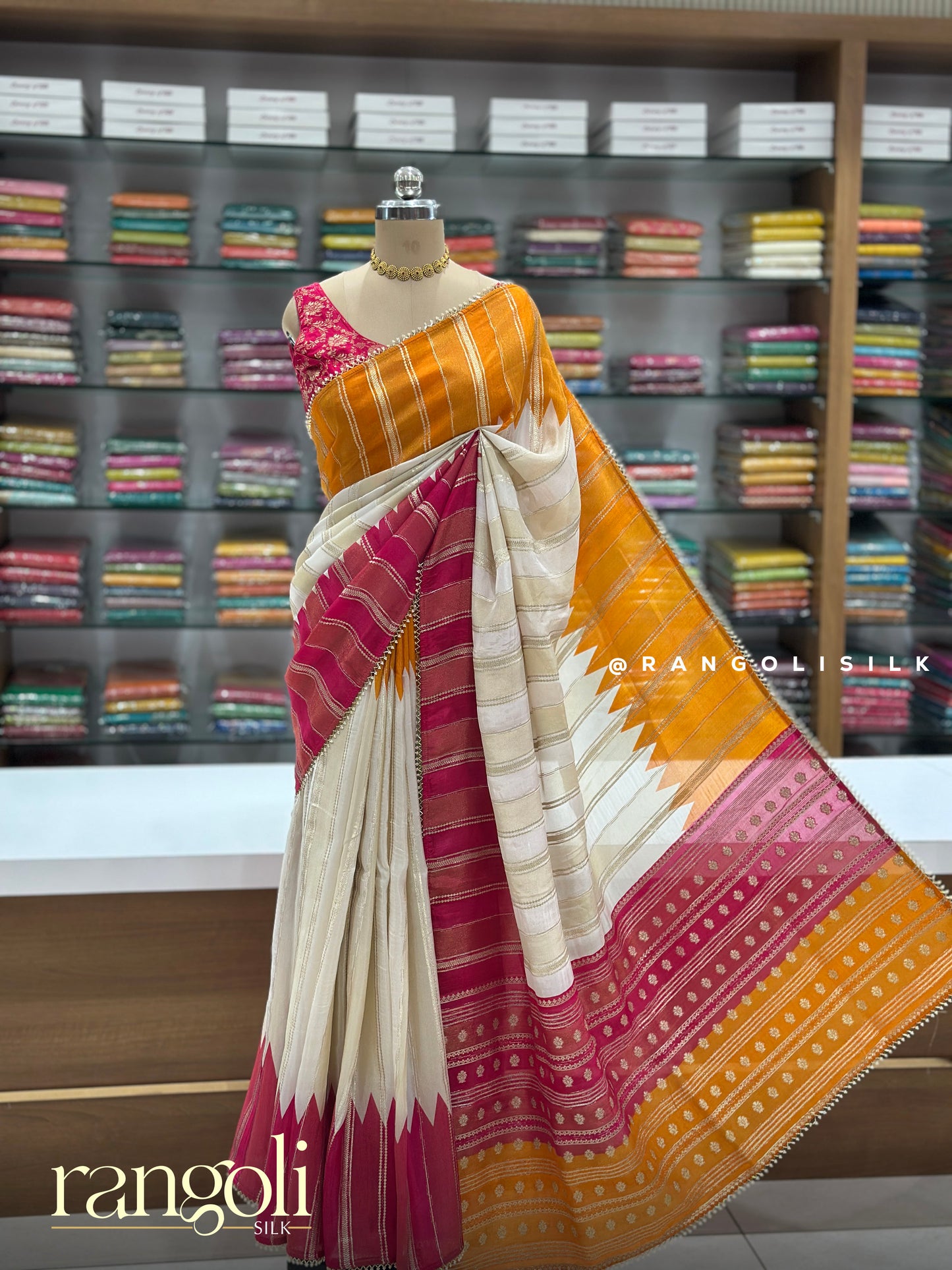 Banaras Saree with Ganga Jamuna Border - Post 956