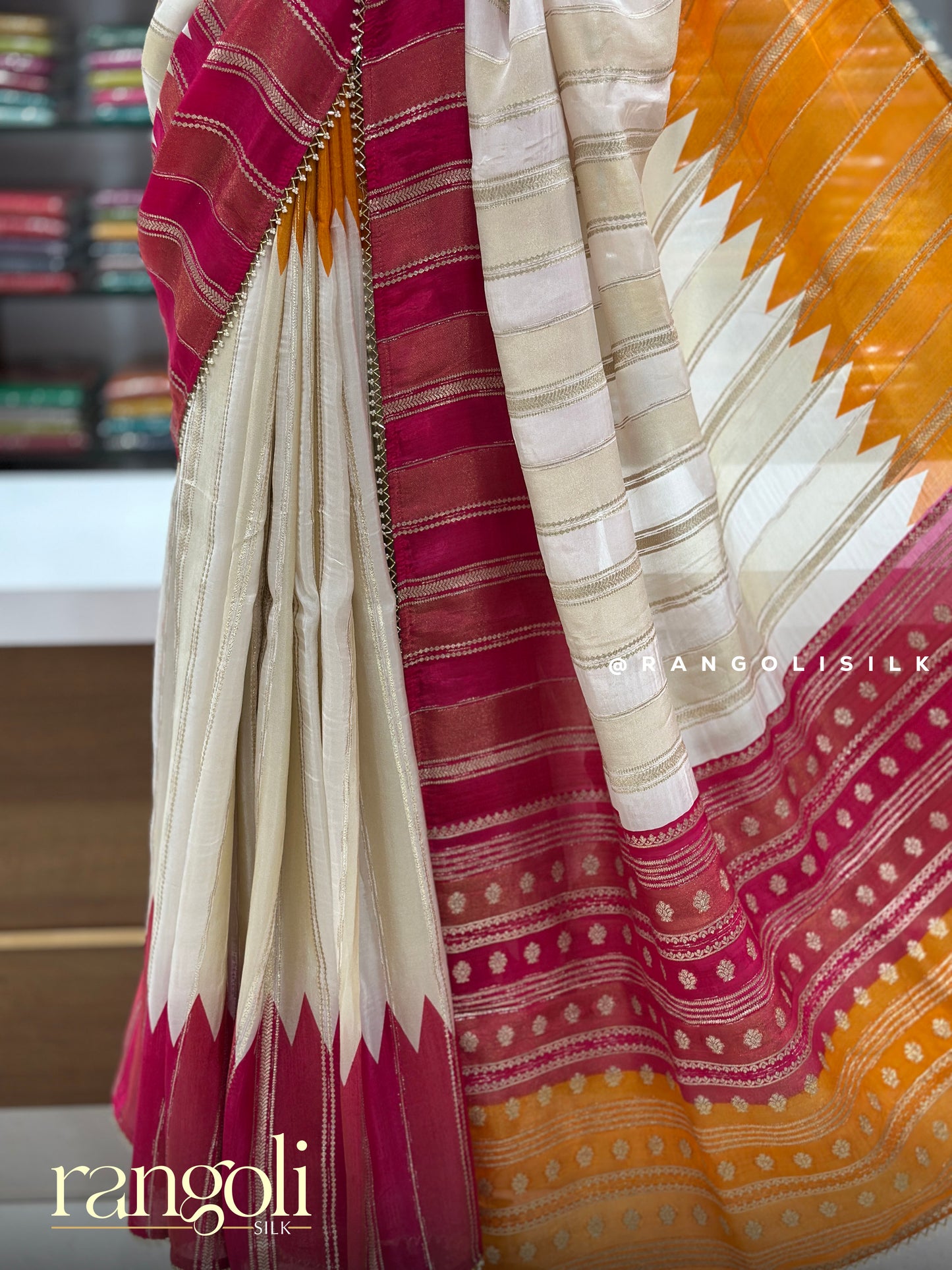 Banaras Saree with Ganga Jamuna Border - Post 956