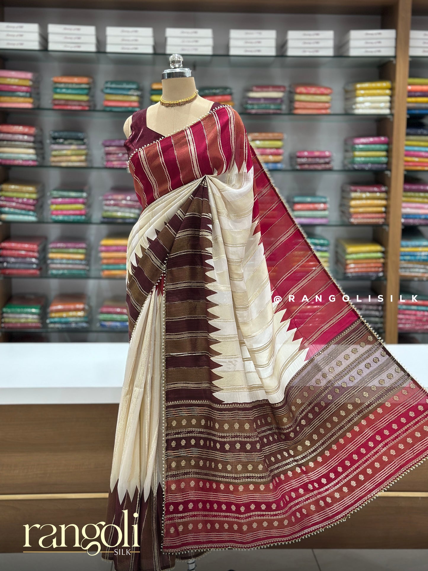 Banaras Saree with Ganga Jamuna Border - Post 956