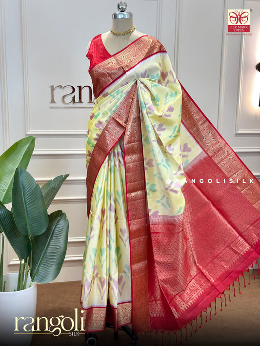 Pure Soft Silk Saree in Rich Vibrant Hues - Post 723