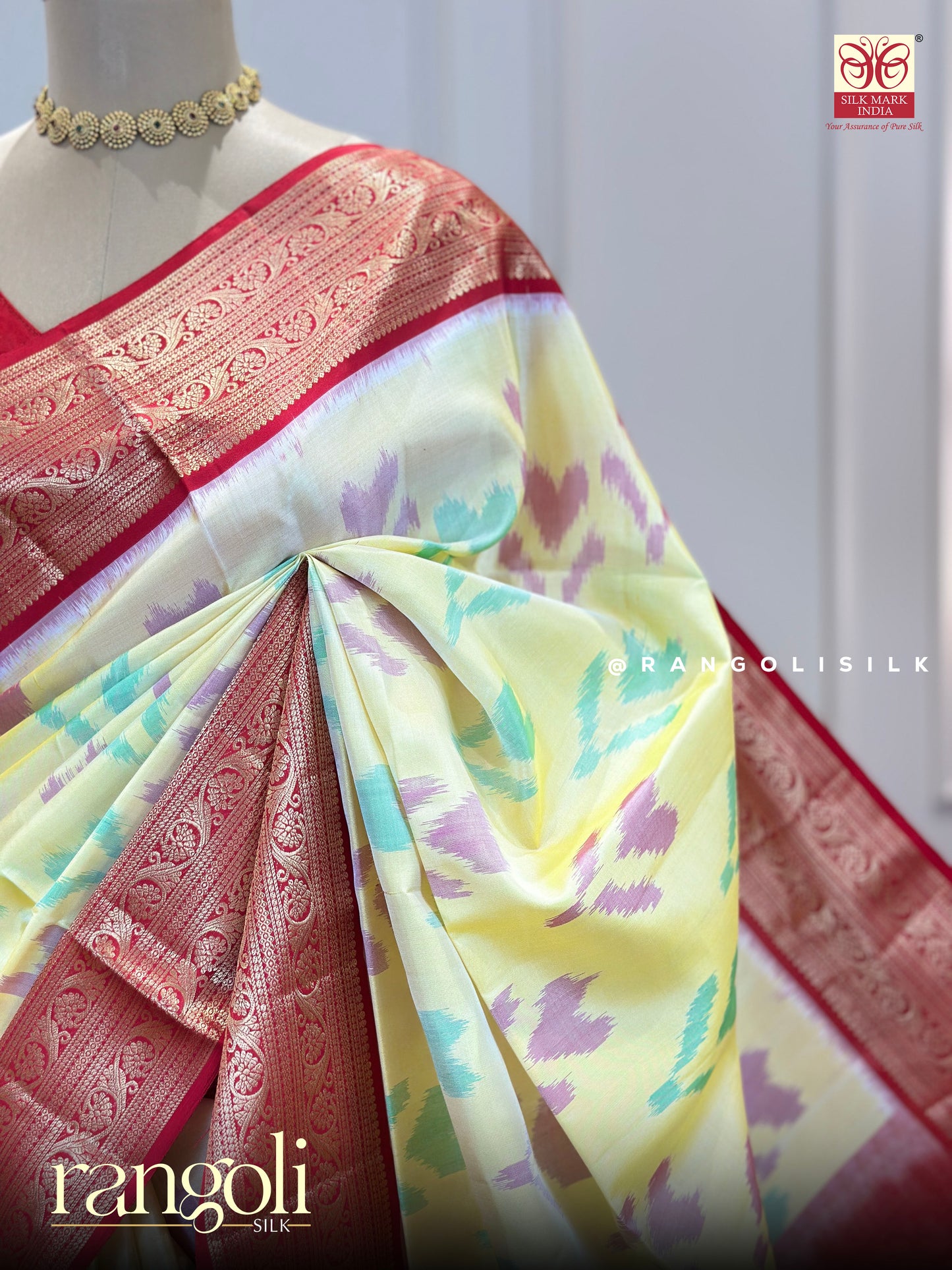 Pure Soft Silk Saree in Rich Vibrant Hues - Post 723