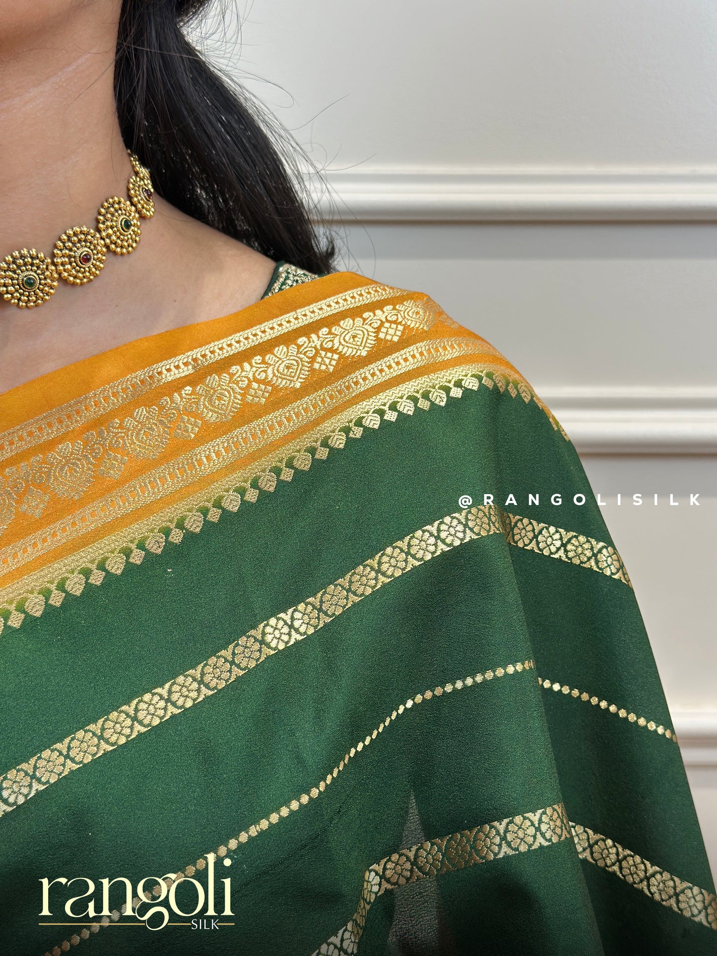 Semi Mysore Silk Saree with Rich Border - Post 725