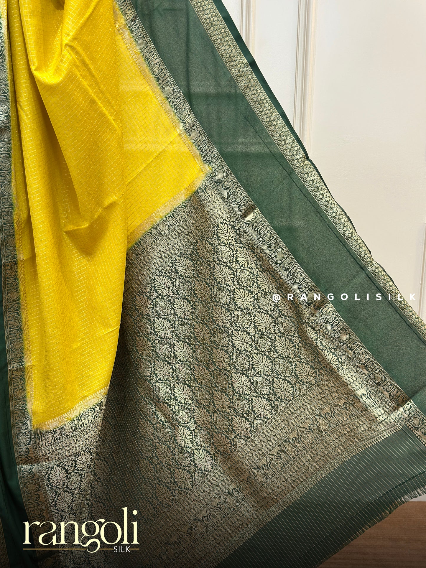 Semi Mysore Silk Crepe Saree with Zari Border - Post 843