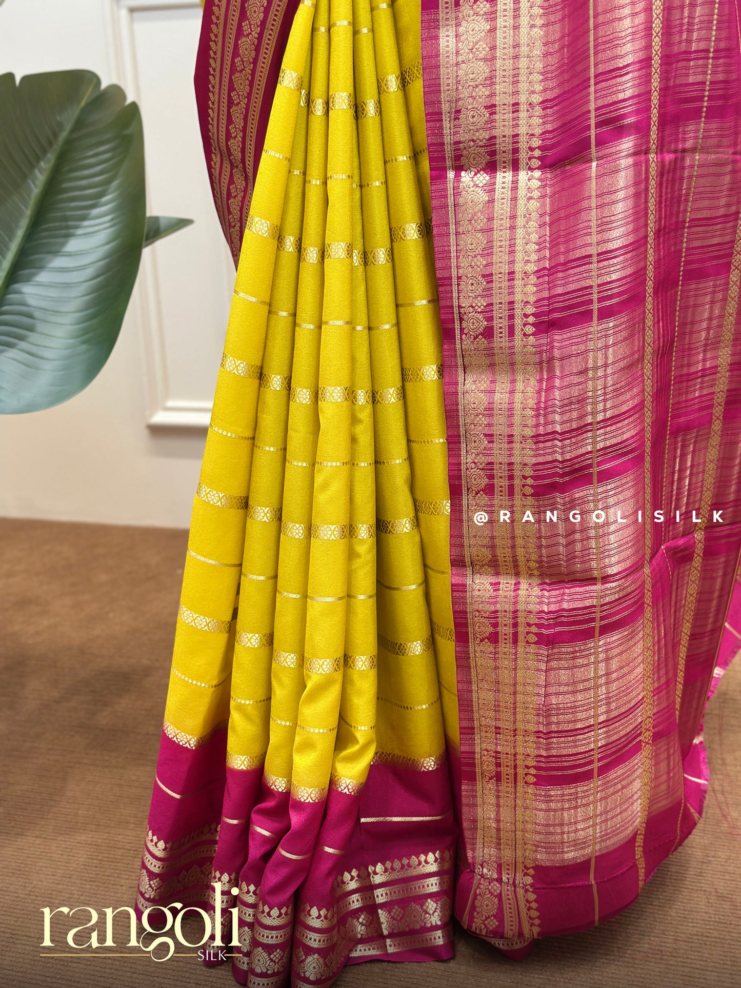 Semi Mysore Silk Saree with Rich Border - Post 725