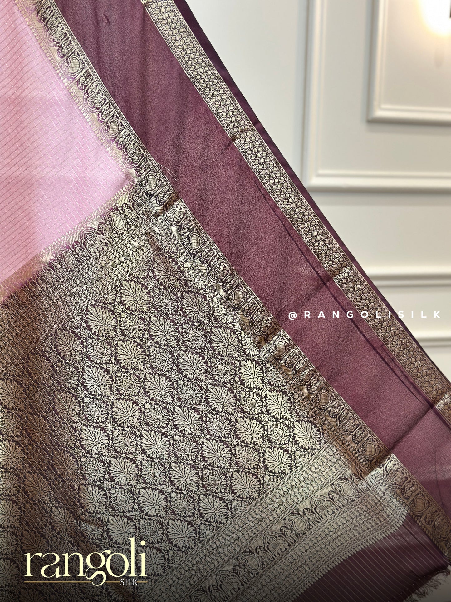 Semi Mysore Silk Crepe Saree with Zari Border - Post 843